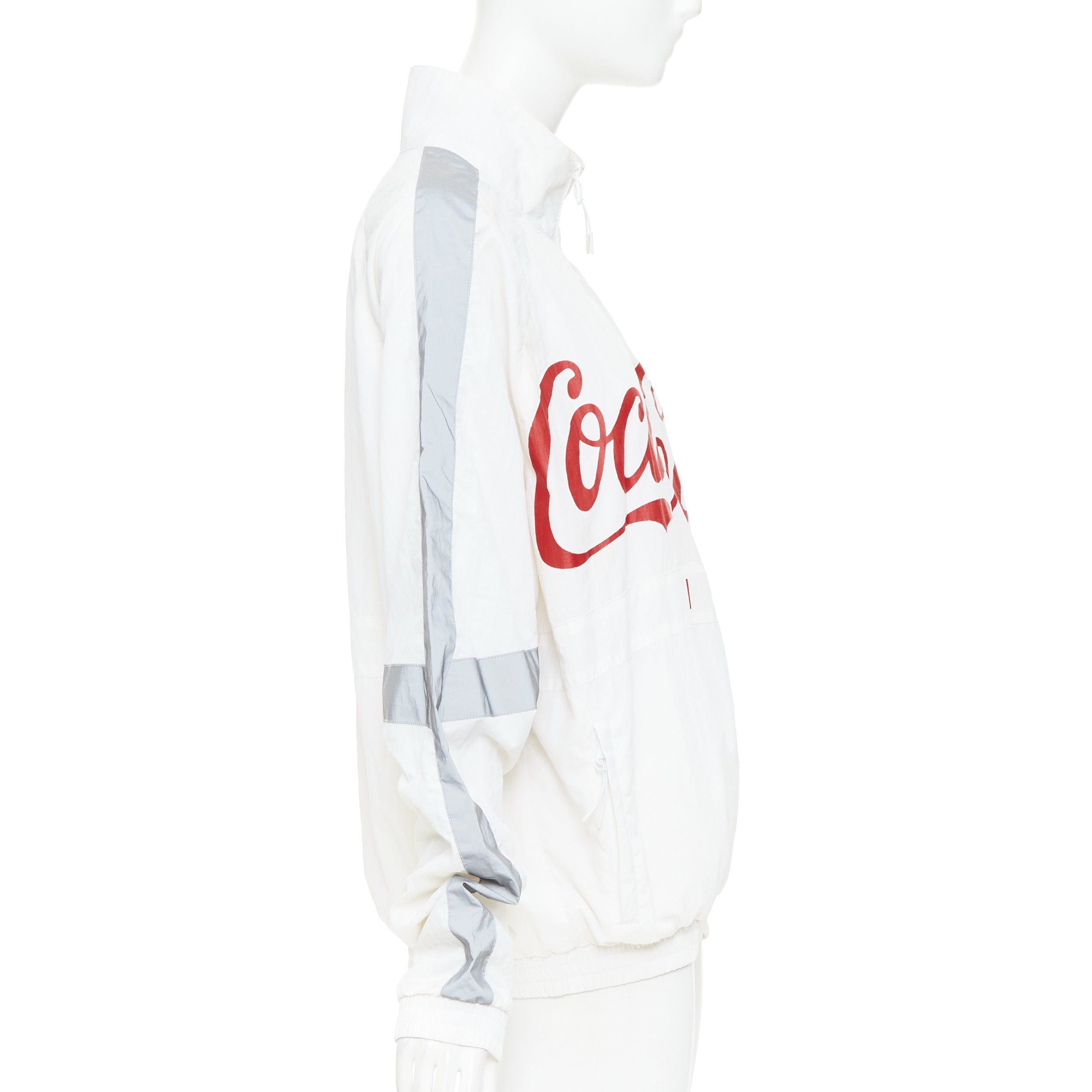 Kith KITH COCA COLA 2019 cream grey reflective accents nylon red logo quarter zip track sweatshirt S Size US S / EU 44-46 / 1 - 4 Thumbnail