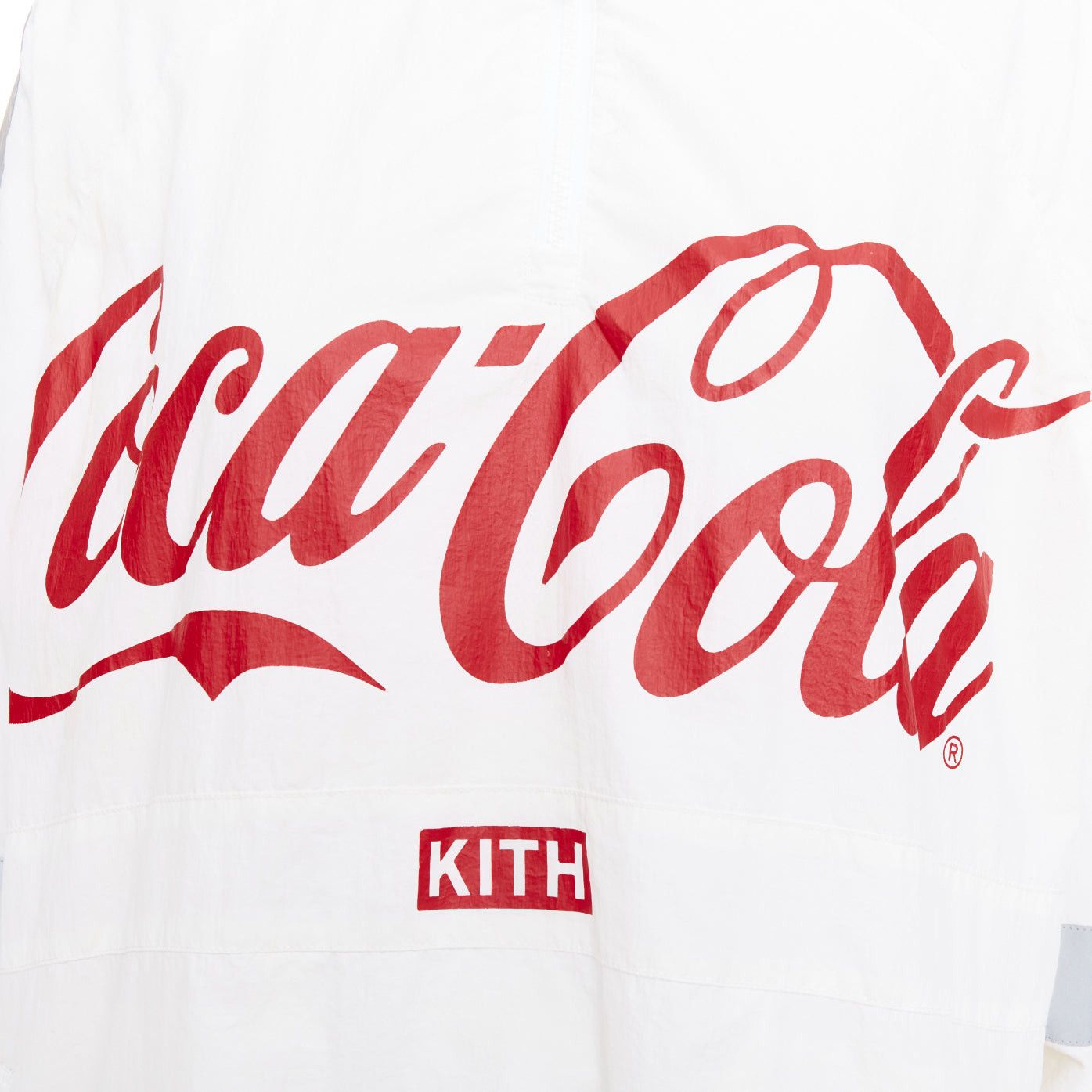 Kith KITH COCA COLA 2019 cream grey reflective accents nylon red logo quarter zip track sweatshirt S Size US S / EU 44-46 / 1 - 7 Thumbnail