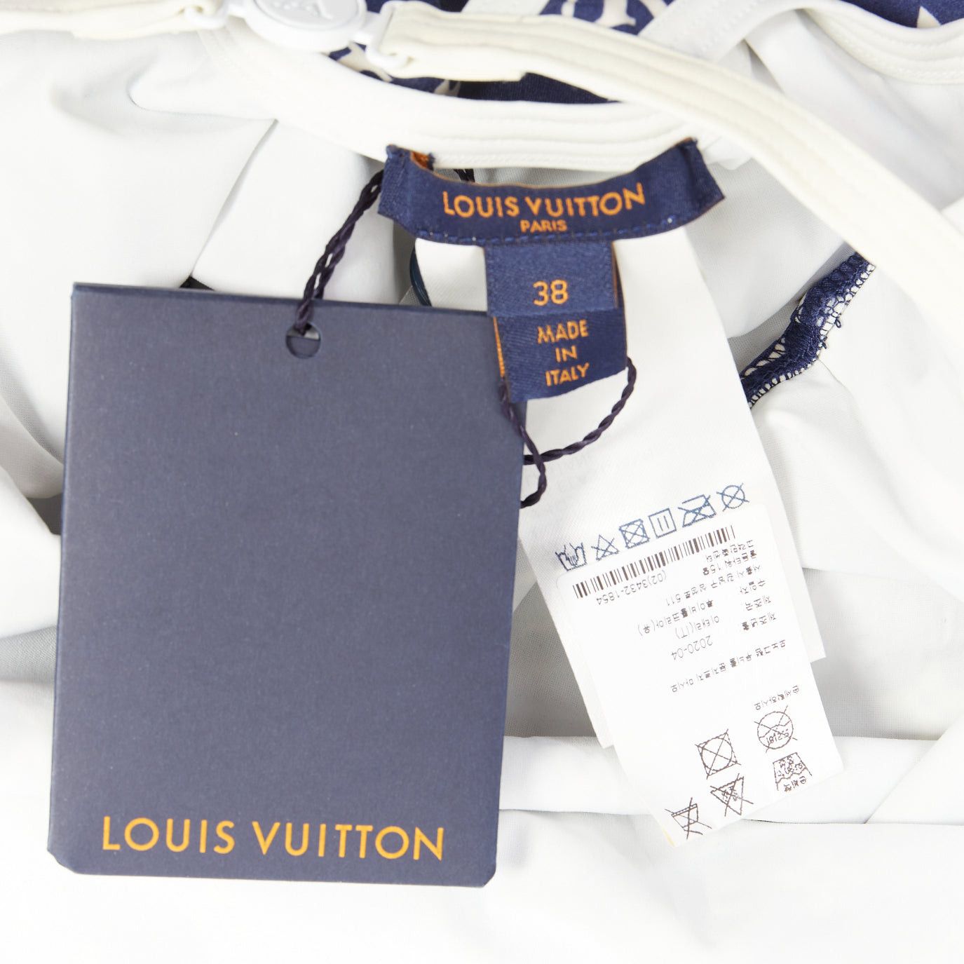 Louis Vuitton LOUIS VUITTON 2020 Escale blue white monogram one piece swimsuit FR38 M Size ONE SIZE - 8 Thumbnail