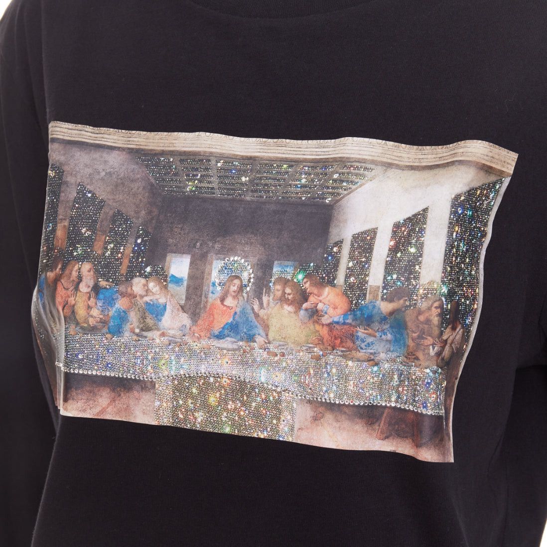 Other SARA SHAKEEL X BROWNS black cotton The Last Supper crystal dusted top S Size S / US 4 / IT 40 - 2 Thumbnail