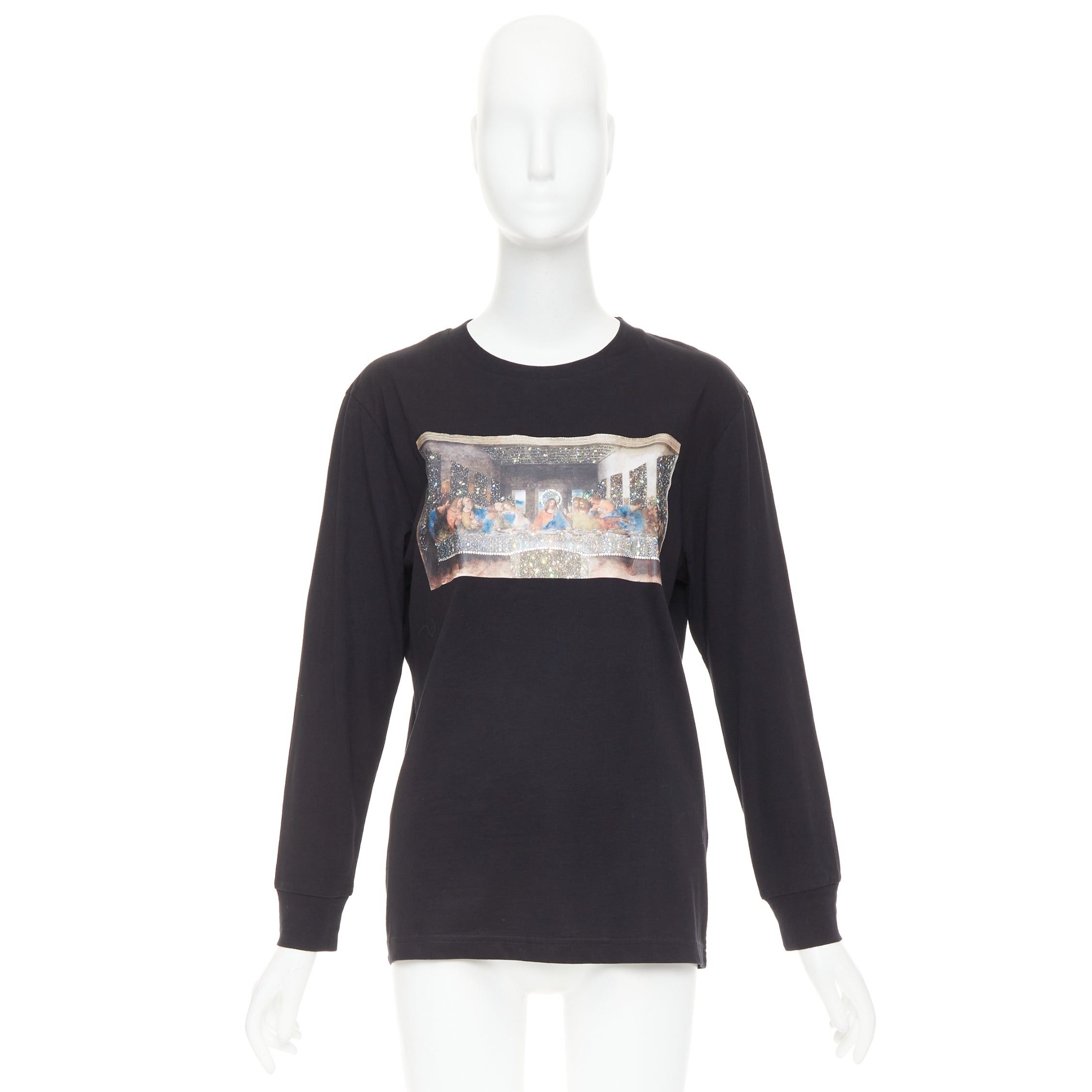 Other SARA SHAKEEL X BROWNS black cotton The Last Supper crystal dusted top S Size S / US 4 / IT 40 - 9 Thumbnail
