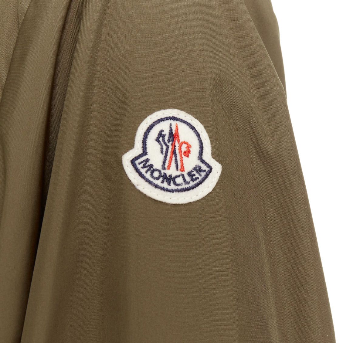 Moncler MONCLER Albert Giubbotto khaki green blue nylon layered hooded windbreaker Sz.3 L Size US L / EU 52-54 / 3 - 8 Thumbnail