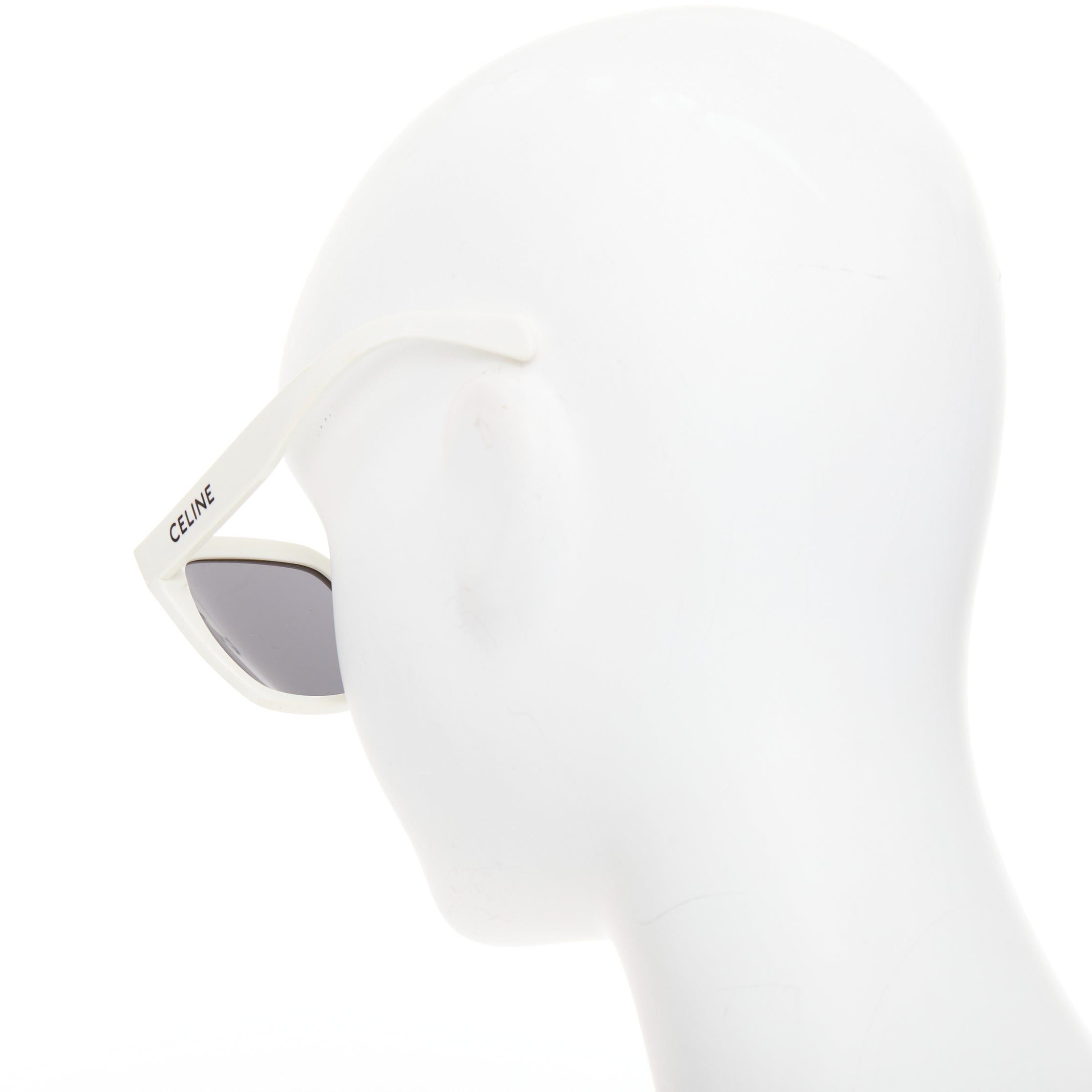 Celine CELINE CL40198F Monochroms white black oversized square frame acetate sunglasses Size ONE SIZE - 4 Thumbnail