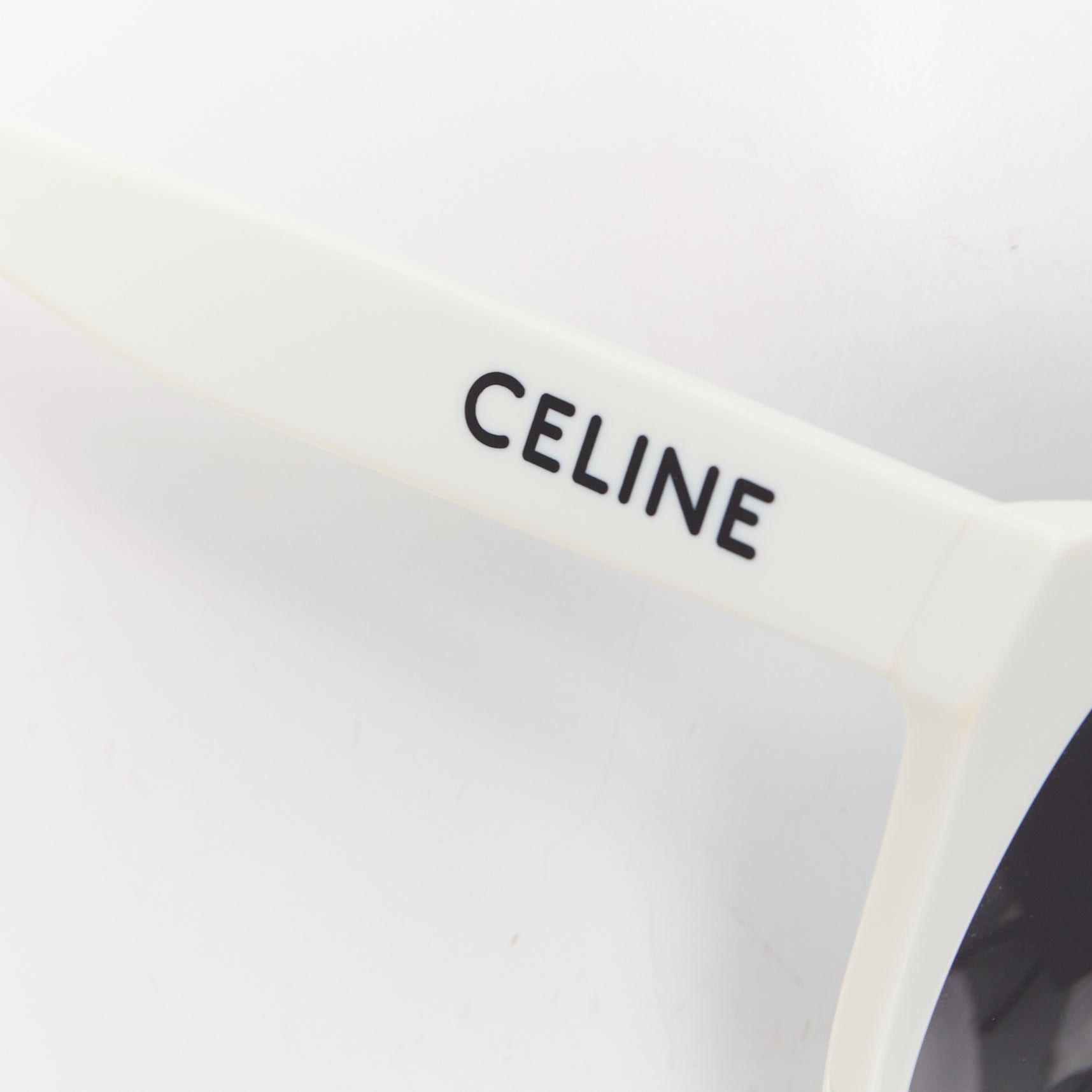 Celine CELINE CL40198F Monochroms white black oversized square frame acetate sunglasses Size ONE SIZE - 6 Thumbnail