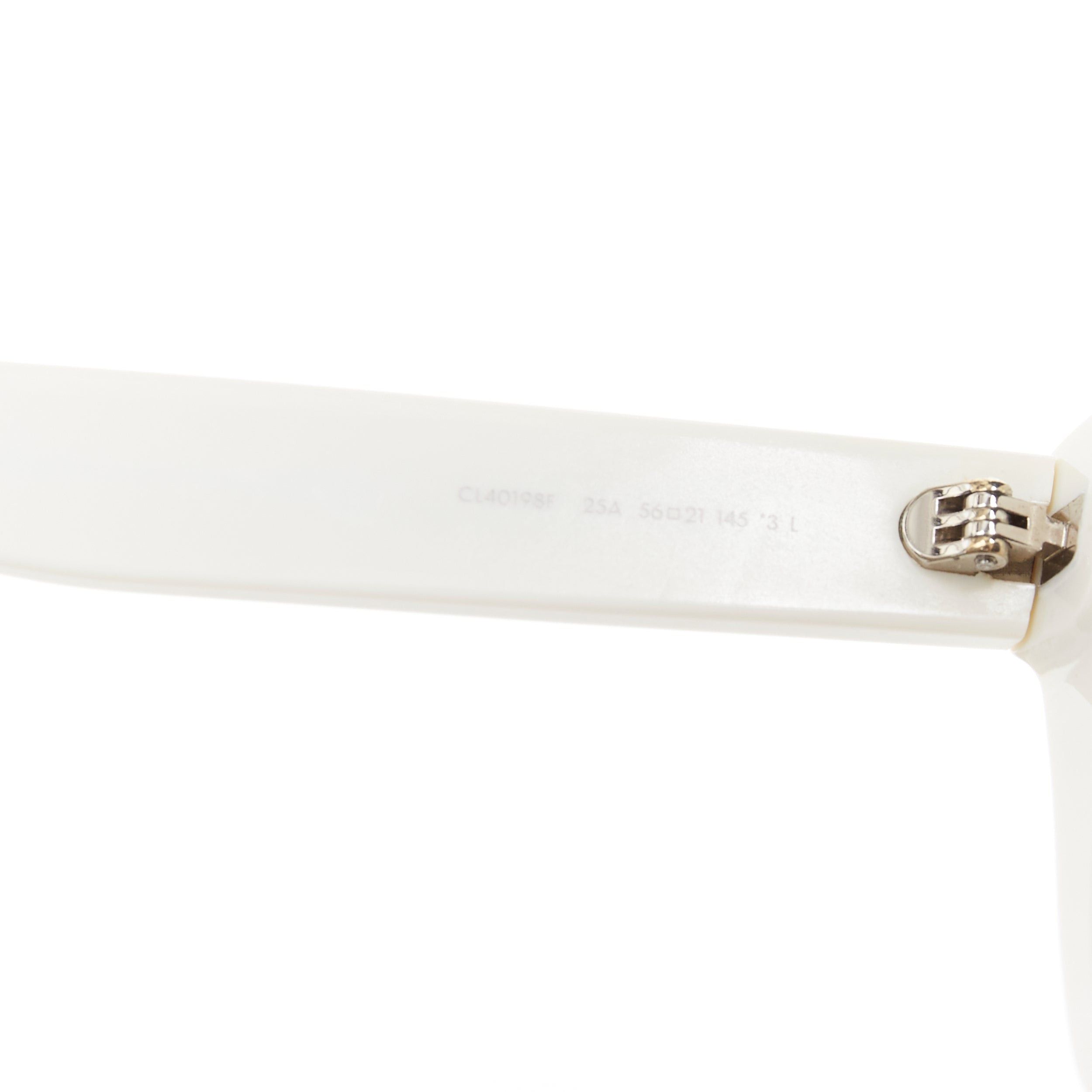 Celine CELINE CL40198F Monochroms white black oversized square frame acetate sunglasses Size ONE SIZE - 8 Thumbnail
