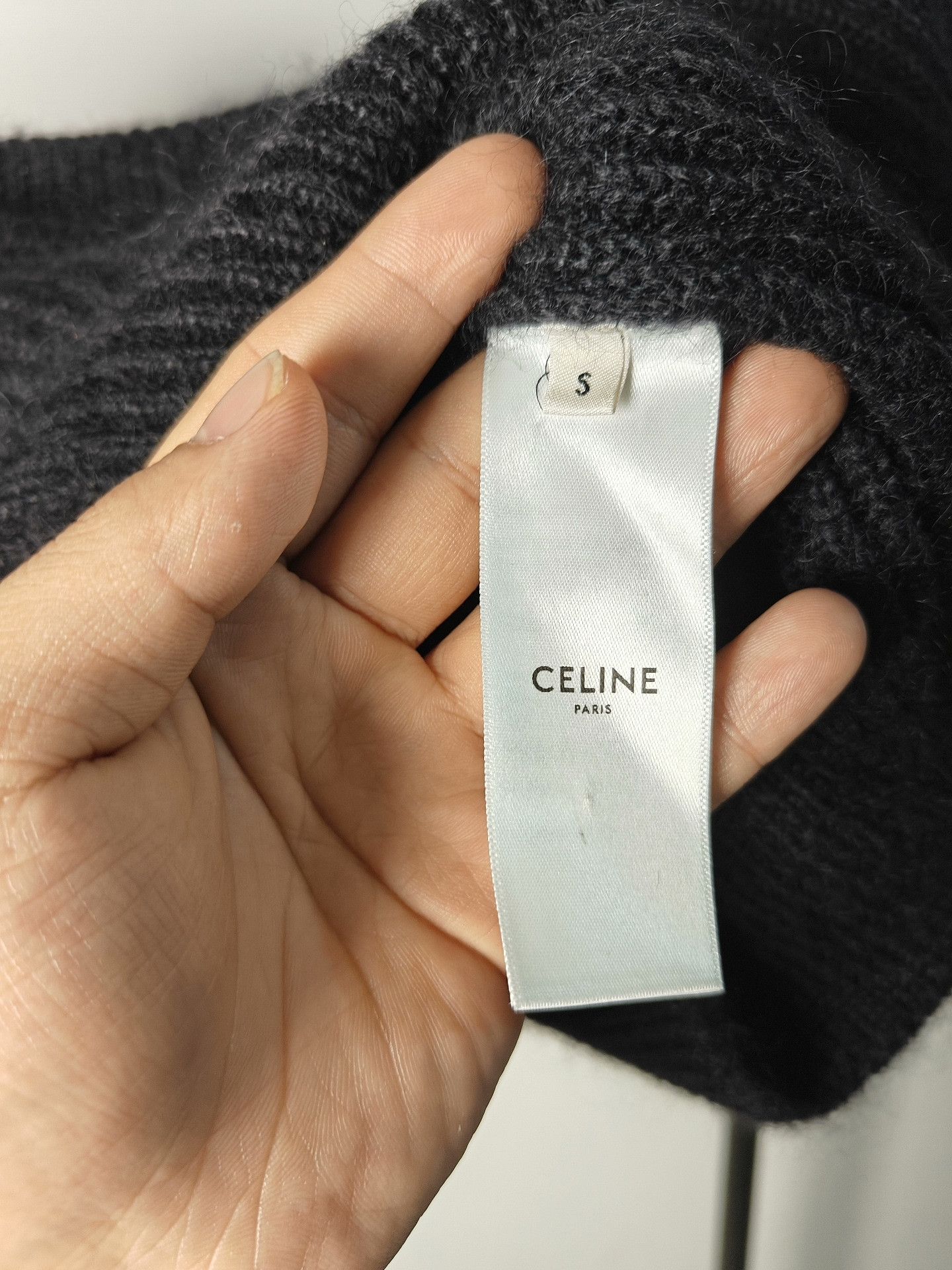 Celine Celine Knit White Sweater S Women Size S / US 4 / IT 40 - 3 Thumbnail
