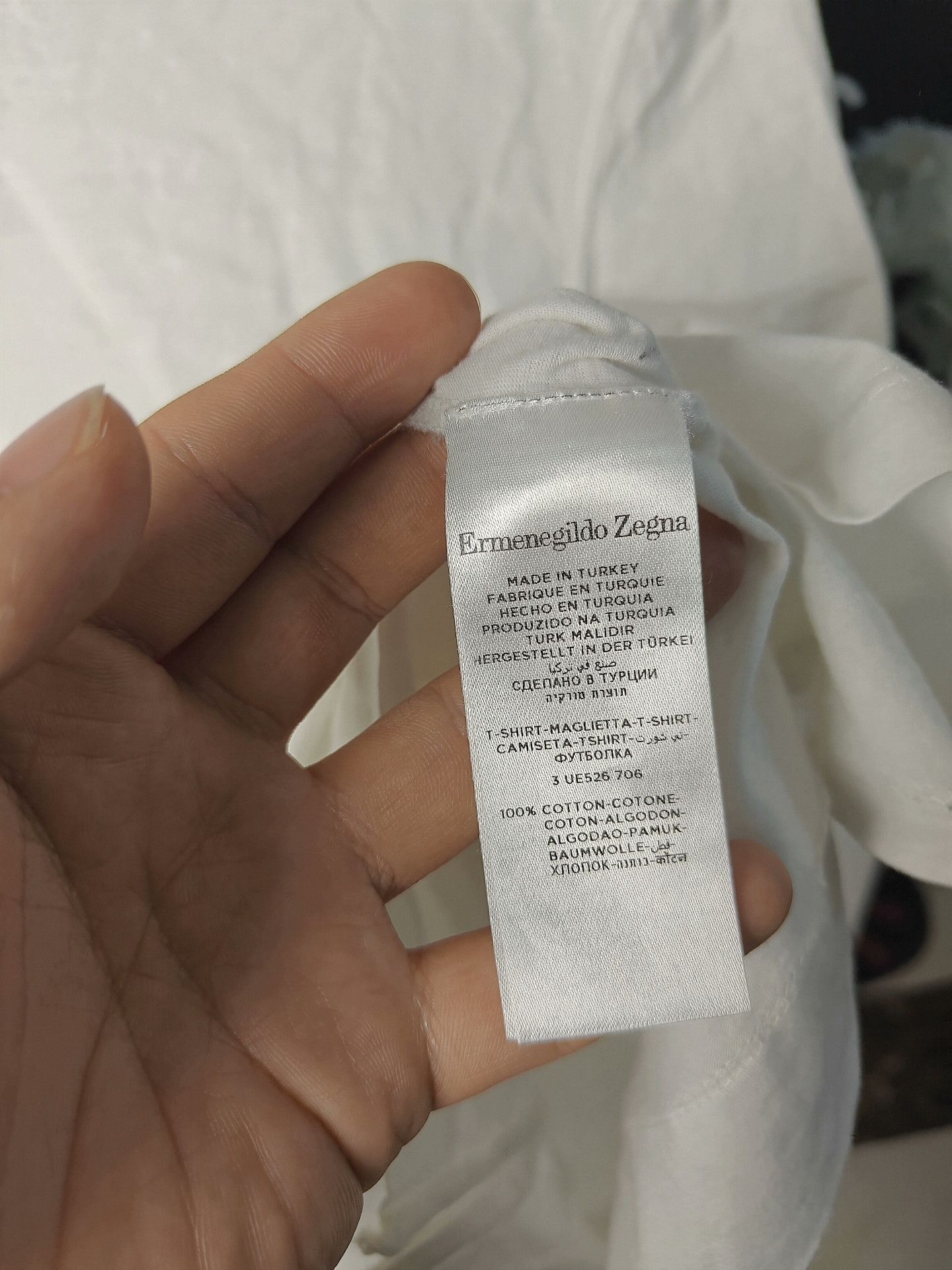 Ermenegildo Zegna Ermenegildo Zegna White T-Shirt s Men Size US S / EU 44-46 / 1 - 3 Thumbnail