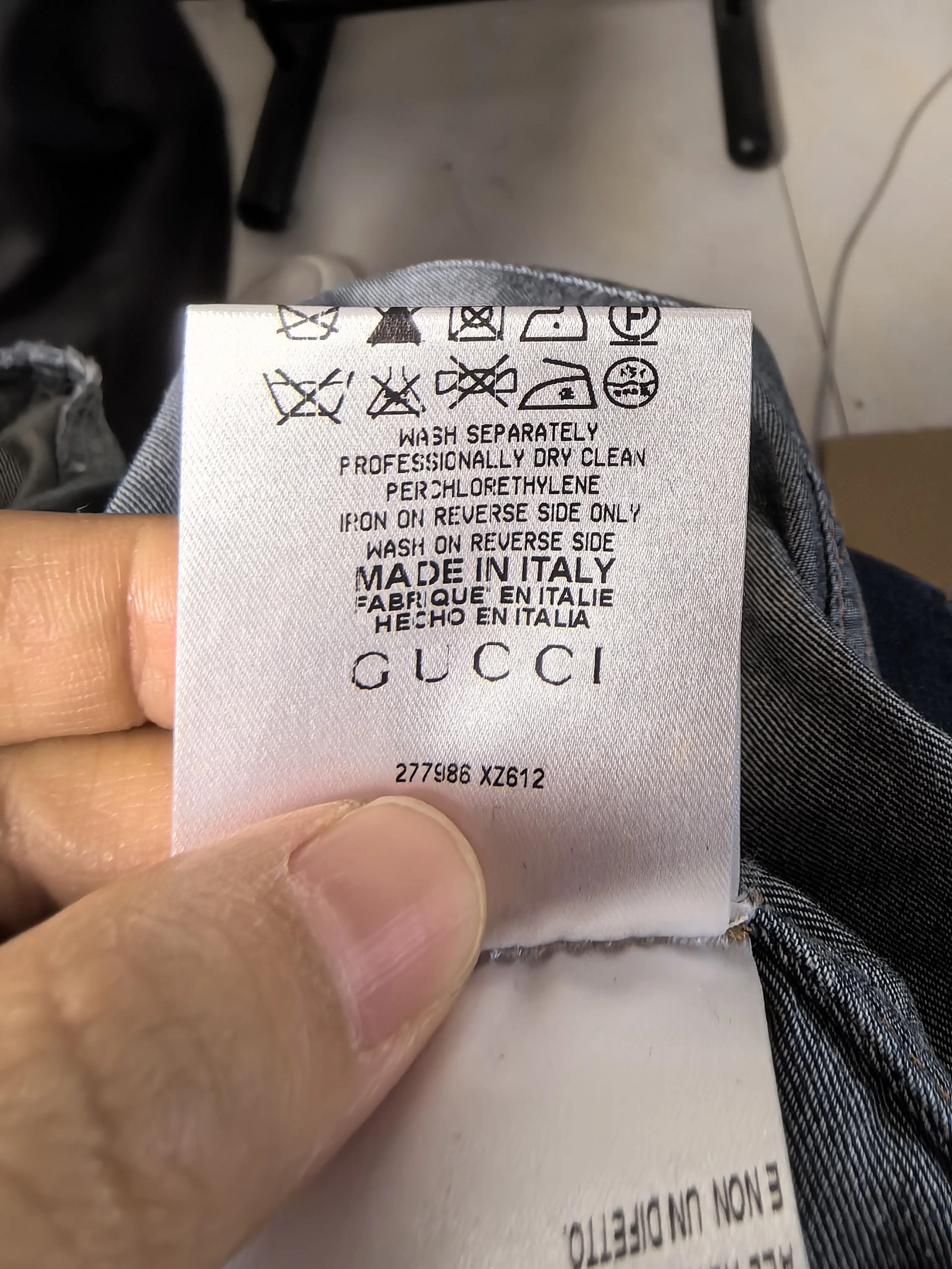 Gucci Gucci Denim White Button Up XS Women Size XS / US 0-2 / IT 36-38 - 4 Thumbnail