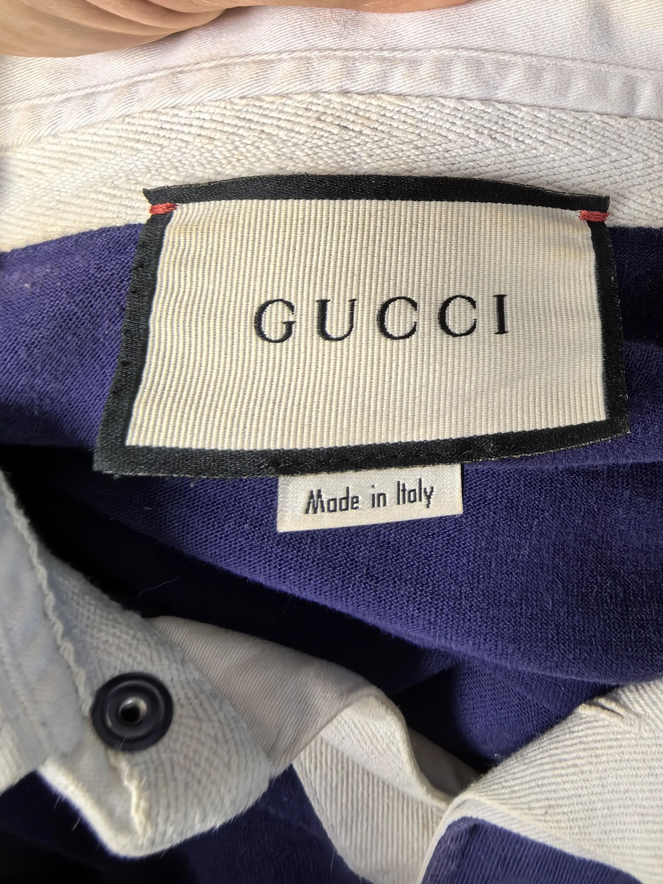 Gucci Gucci Printed White Shirt m Men Size US M / EU 48-50 / 2 - 3 Thumbnail