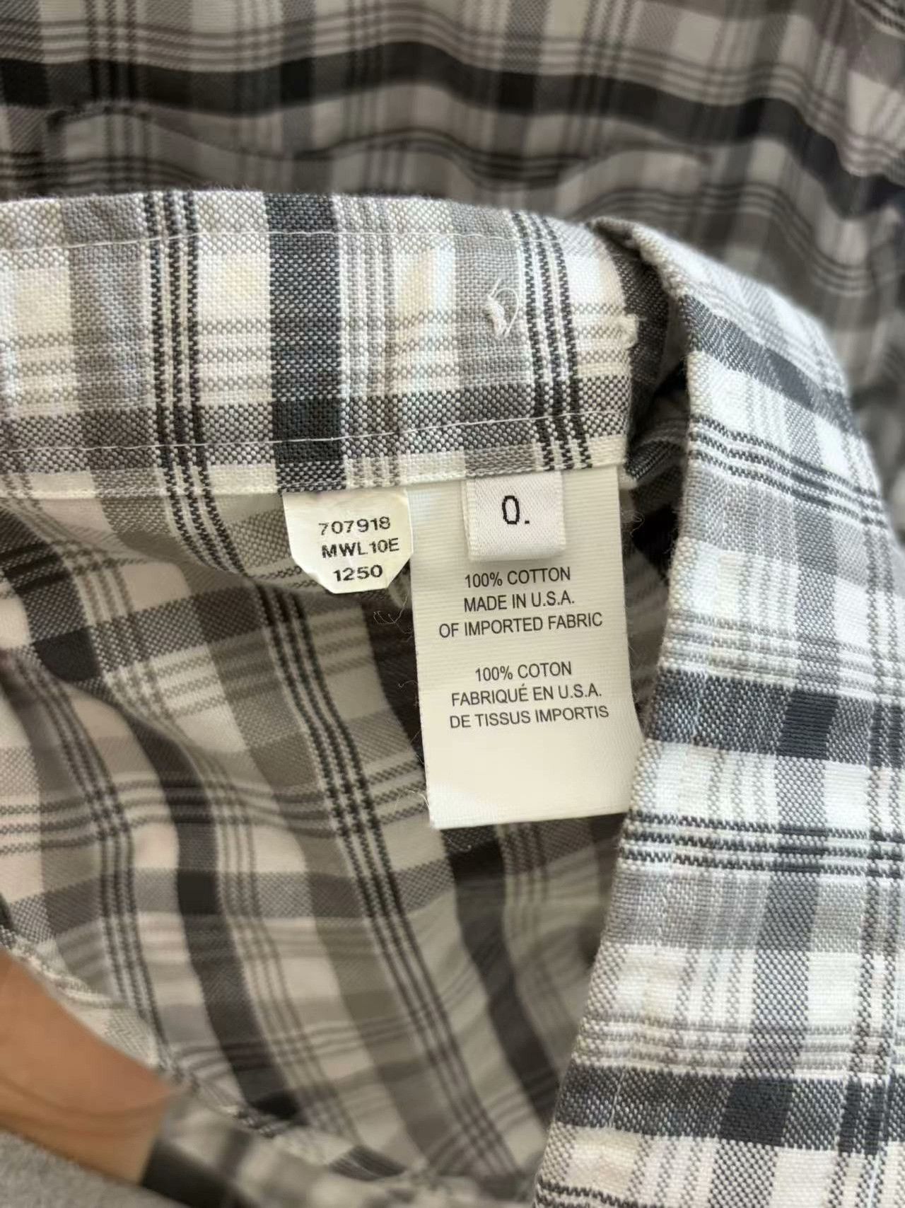 Thom Browne Thom Browne Plaid White Shirt s Men Size US S / EU 44-46 / 1 - 5 Thumbnail
