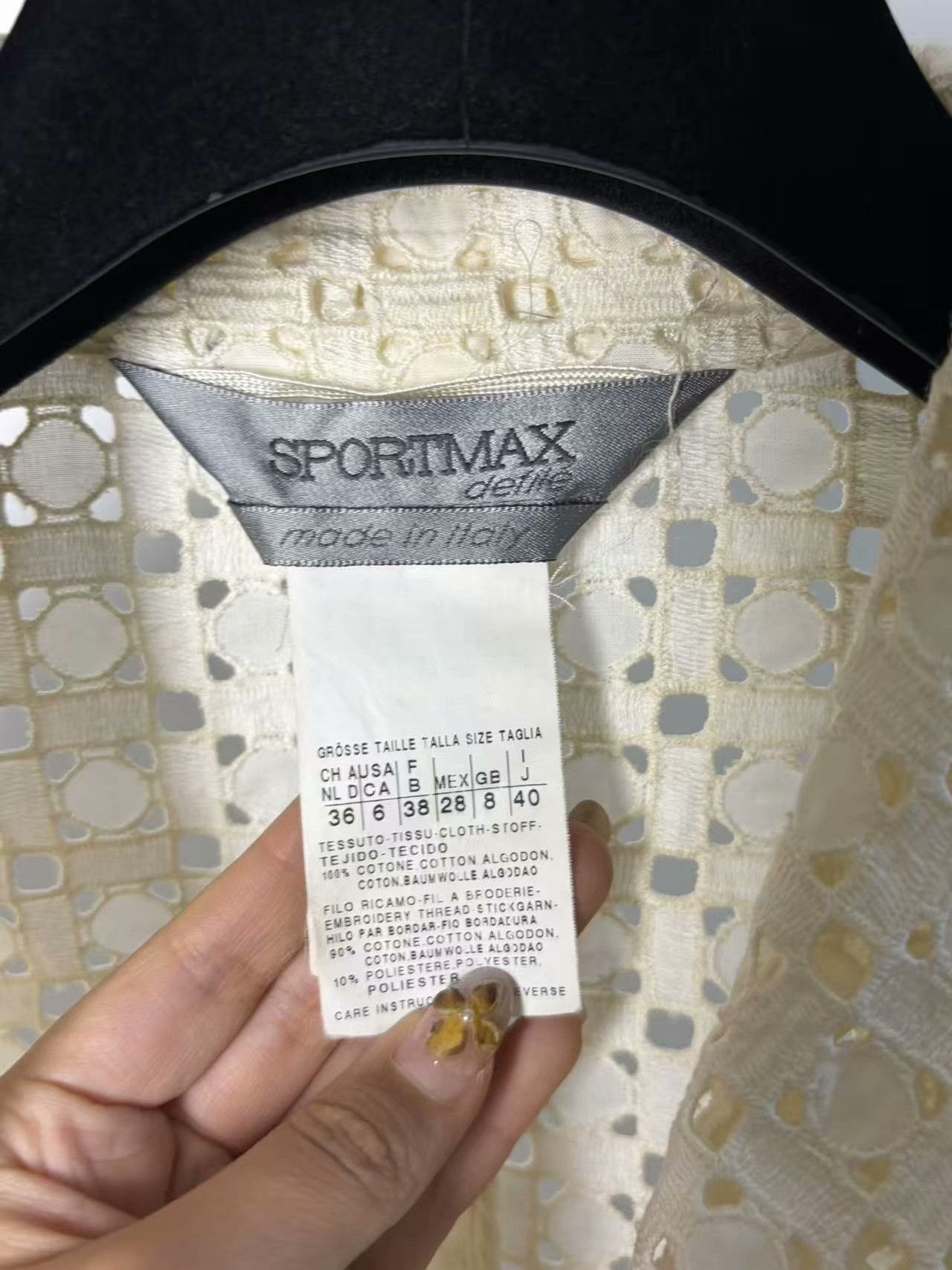 Max Mara Max Mara White Jacket M Women Size M / US 6-8 / IT 42-44 - 3 Thumbnail