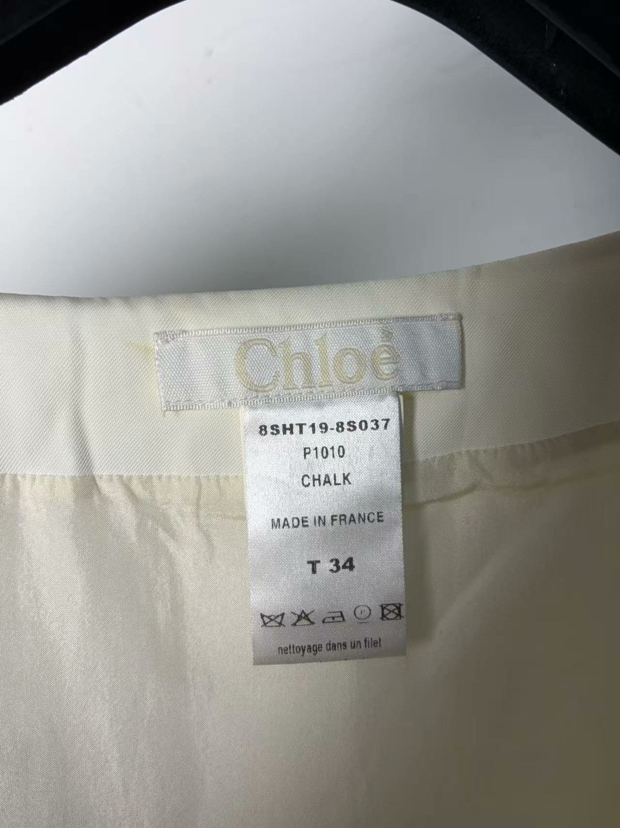 Chloe Chloe White T-Shirt M Women Size M / US 6-8 / IT 42-44 - 3 Thumbnail