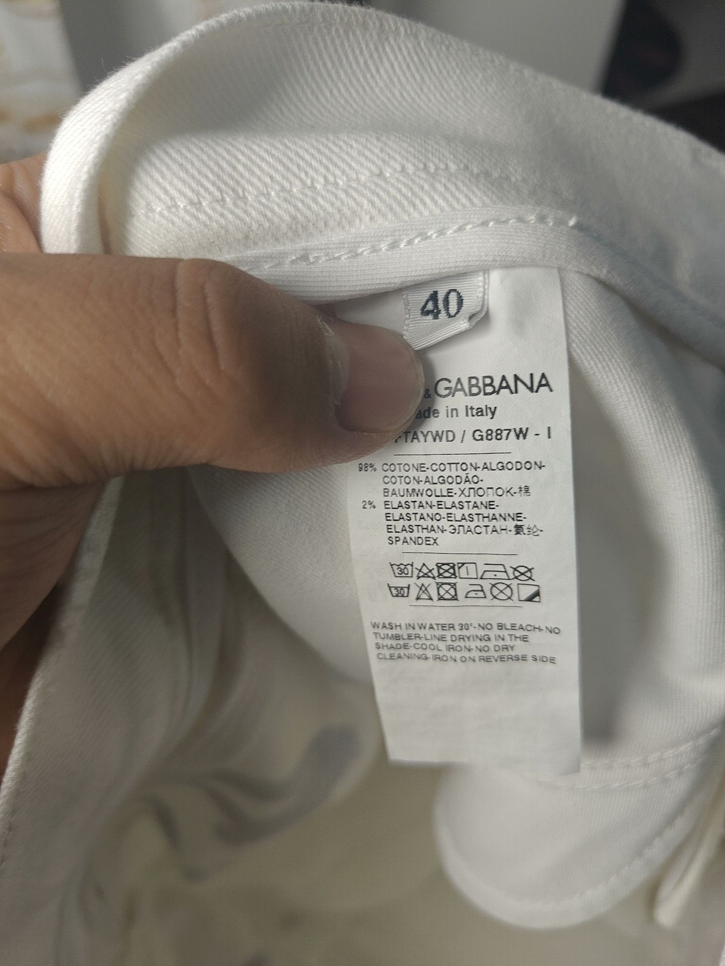 Dolce & Gabbana Dolce & Gabbana Denim White Denim Jeans 32 Men Size US 32 / EU 48 - 3 Thumbnail