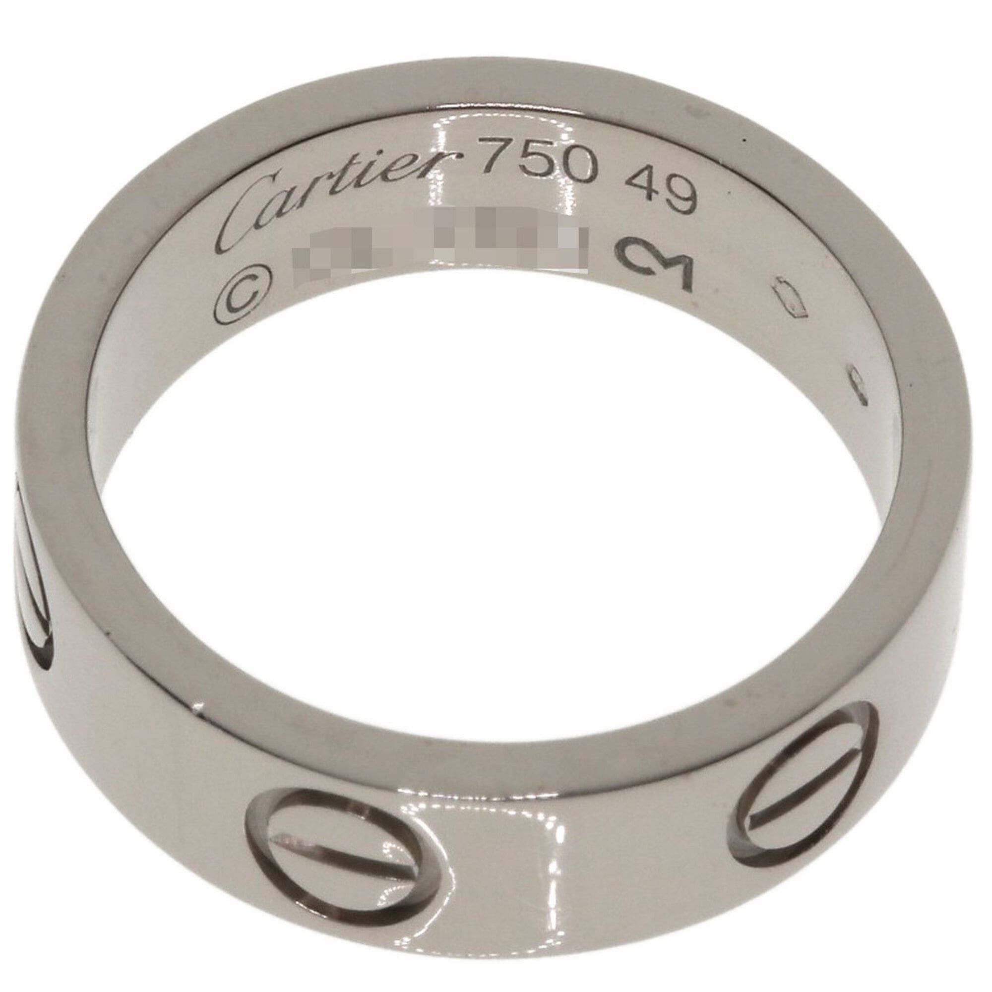 Cartier Cartier Love Ring #49, 18K White Gold, Women's Ring, CARTIER Size ONE SIZE - 4 Thumbnail