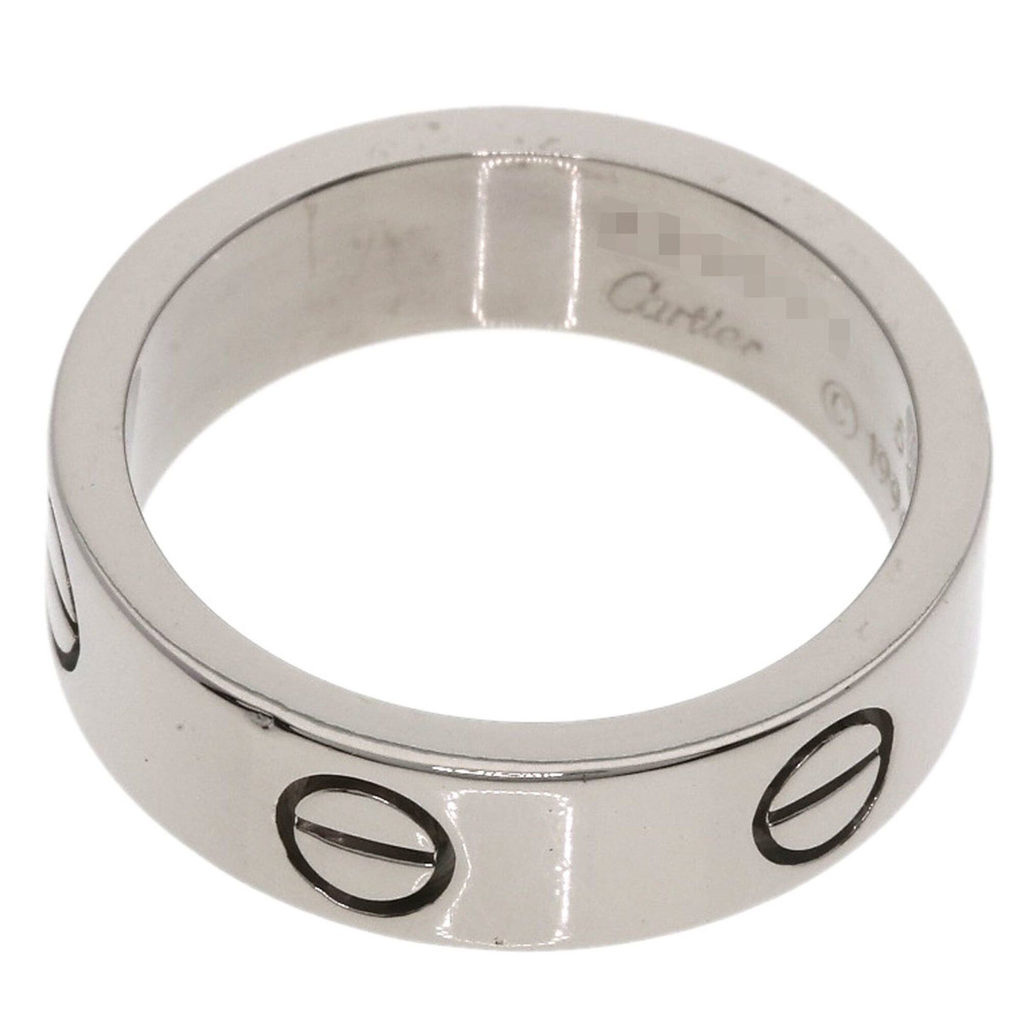 Cartier Cartier Love Ring #53, 18K White Gold, Women's Ring, CARTIER Size ONE SIZE - 4 Thumbnail
