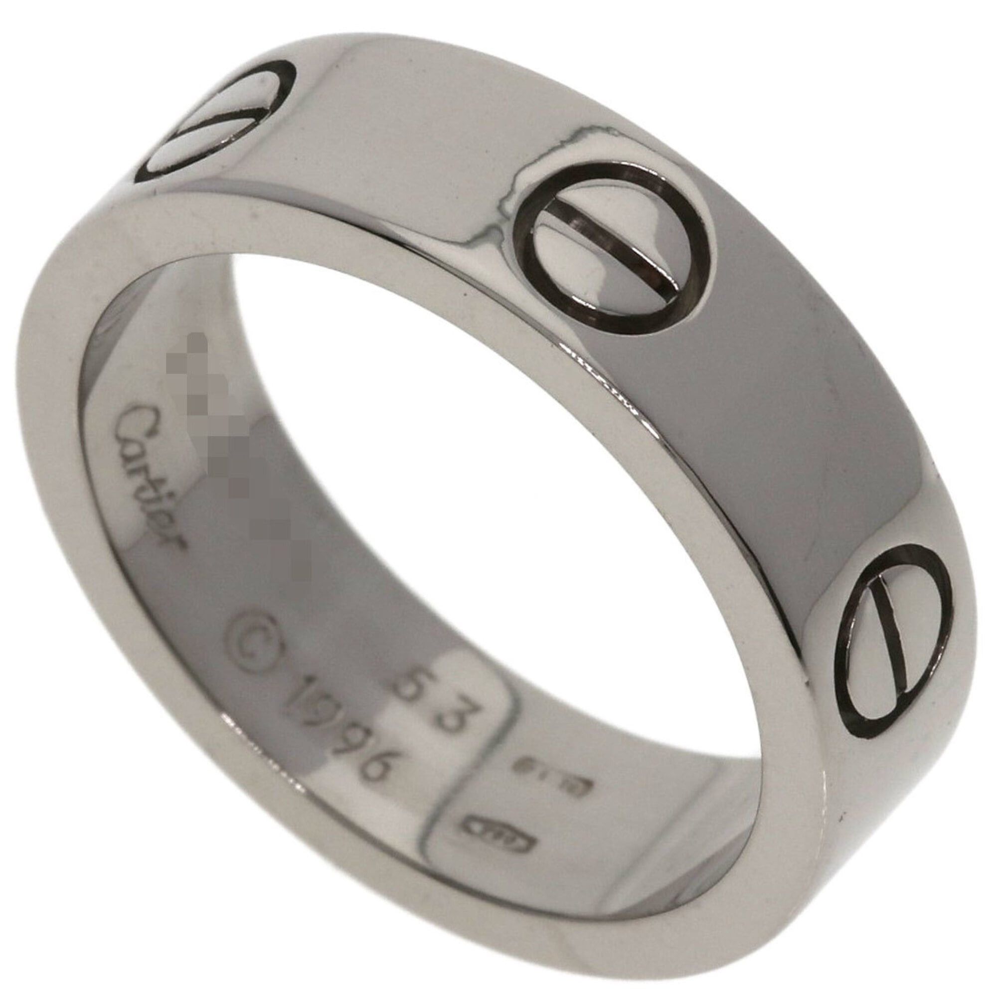 Cartier Cartier Love Ring #53, 18K White Gold, Women's Ring, CARTIER Size ONE SIZE - 5 Thumbnail
