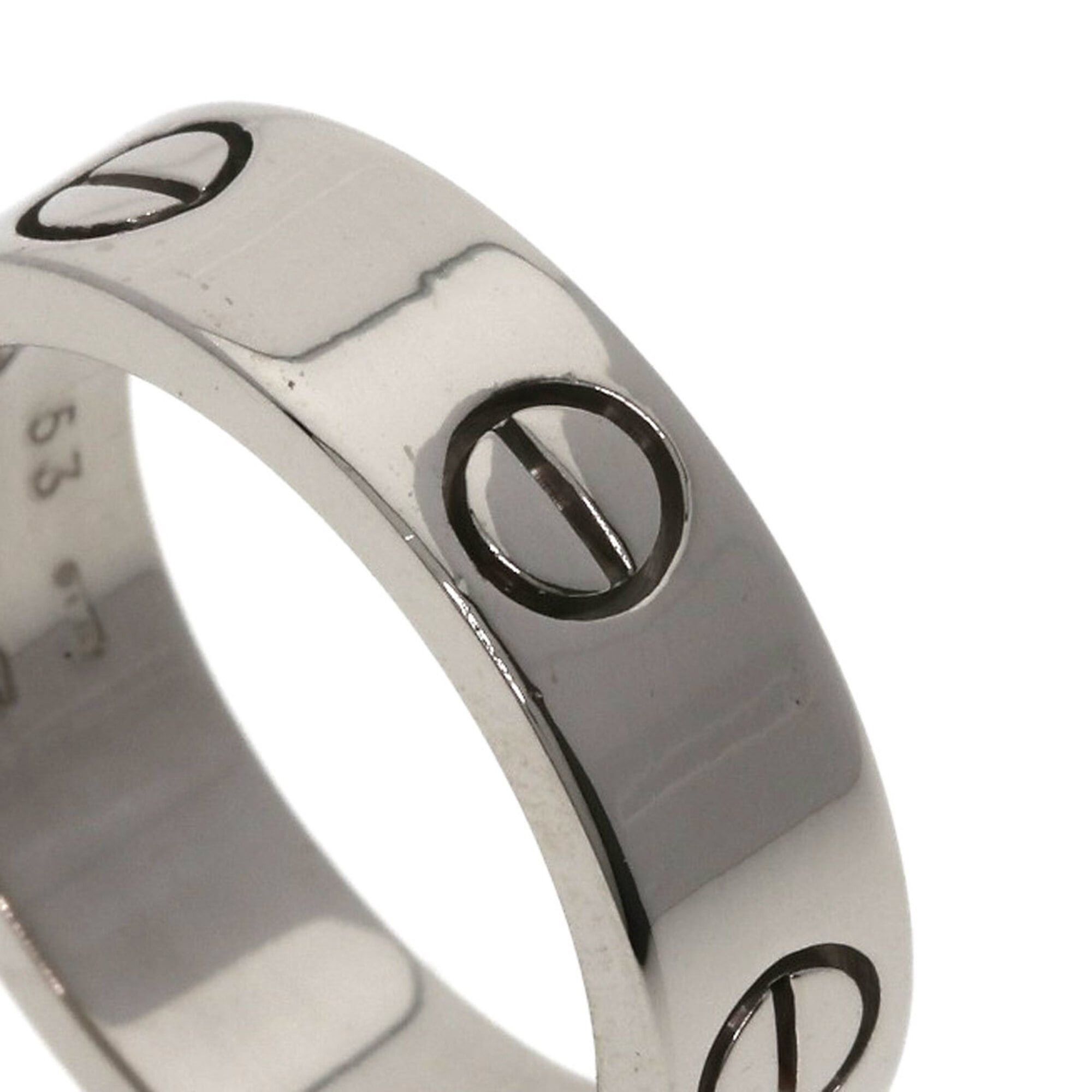Cartier Cartier Love Ring #53, 18K White Gold, Women's Ring, CARTIER Size ONE SIZE - 7 Thumbnail