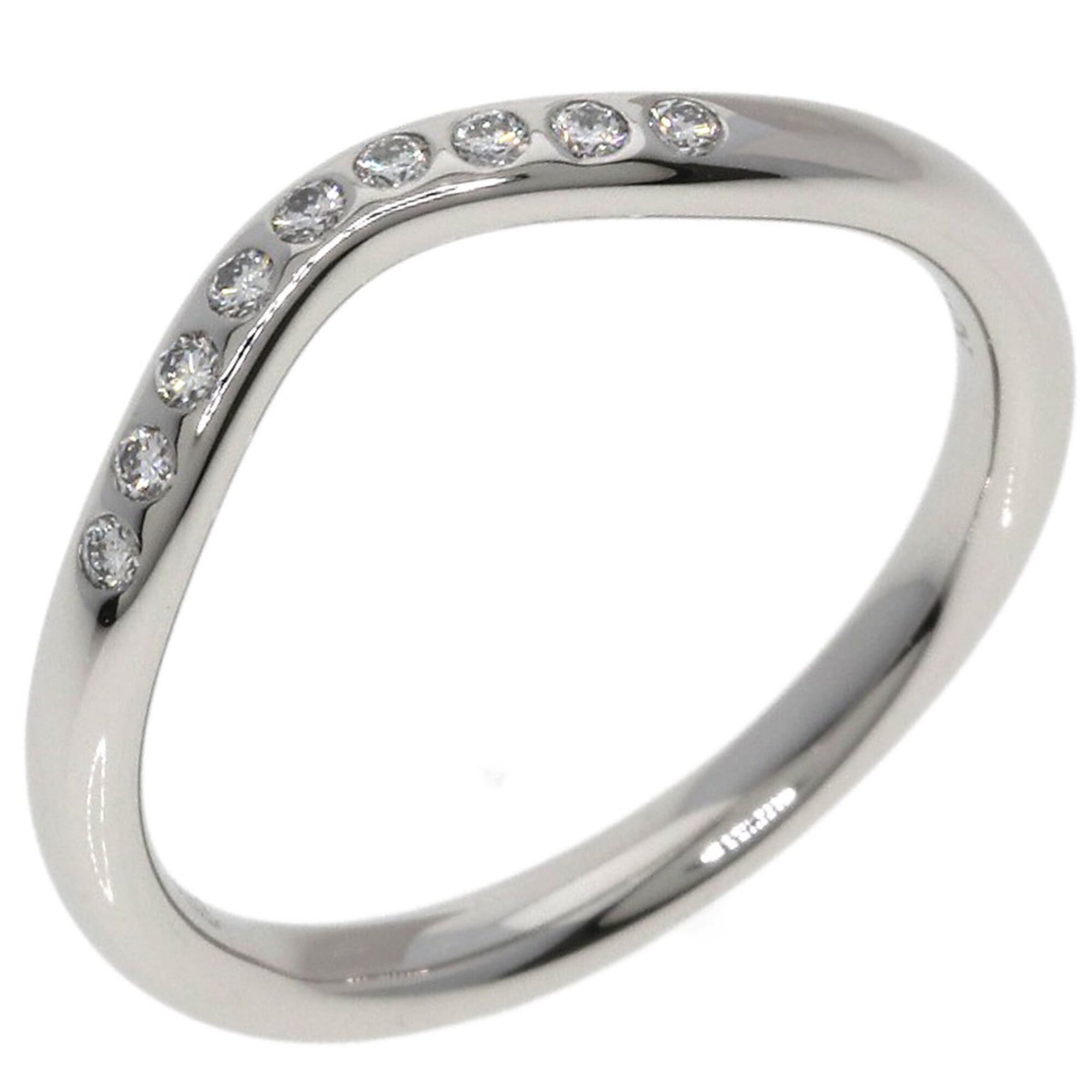 Tiffany & Co. Tiffany & Co. Curved Band Diamond Ring, Platinum PT950, Women's Ring. Size ONE SIZE - 2 Thumbnail