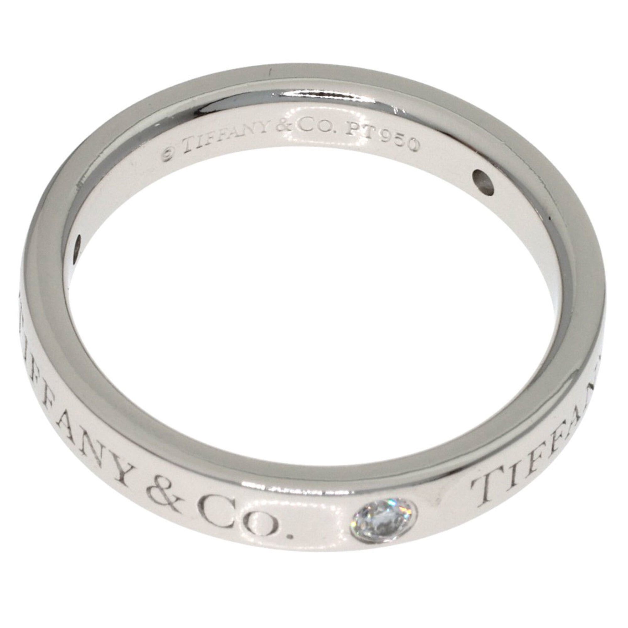 Tiffany & Co. Tiffany & Co. Flat Band Diamond Ring, Platinum PT950, Women's Ring. Size ONE SIZE - 4 Thumbnail