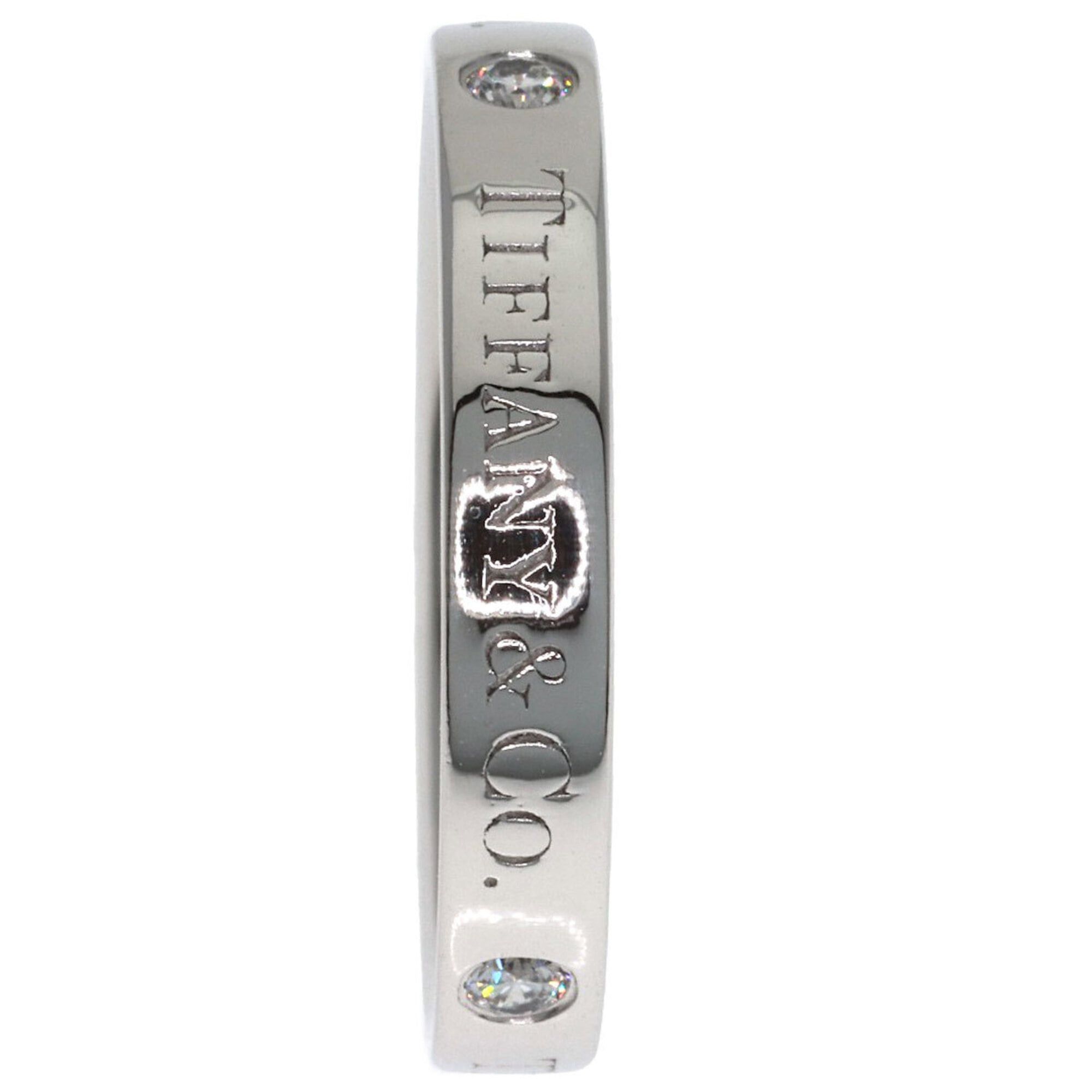 Tiffany & Co. Tiffany & Co. Flat Band Diamond Ring, Platinum PT950, Women's Ring. Size ONE SIZE - 3 Thumbnail