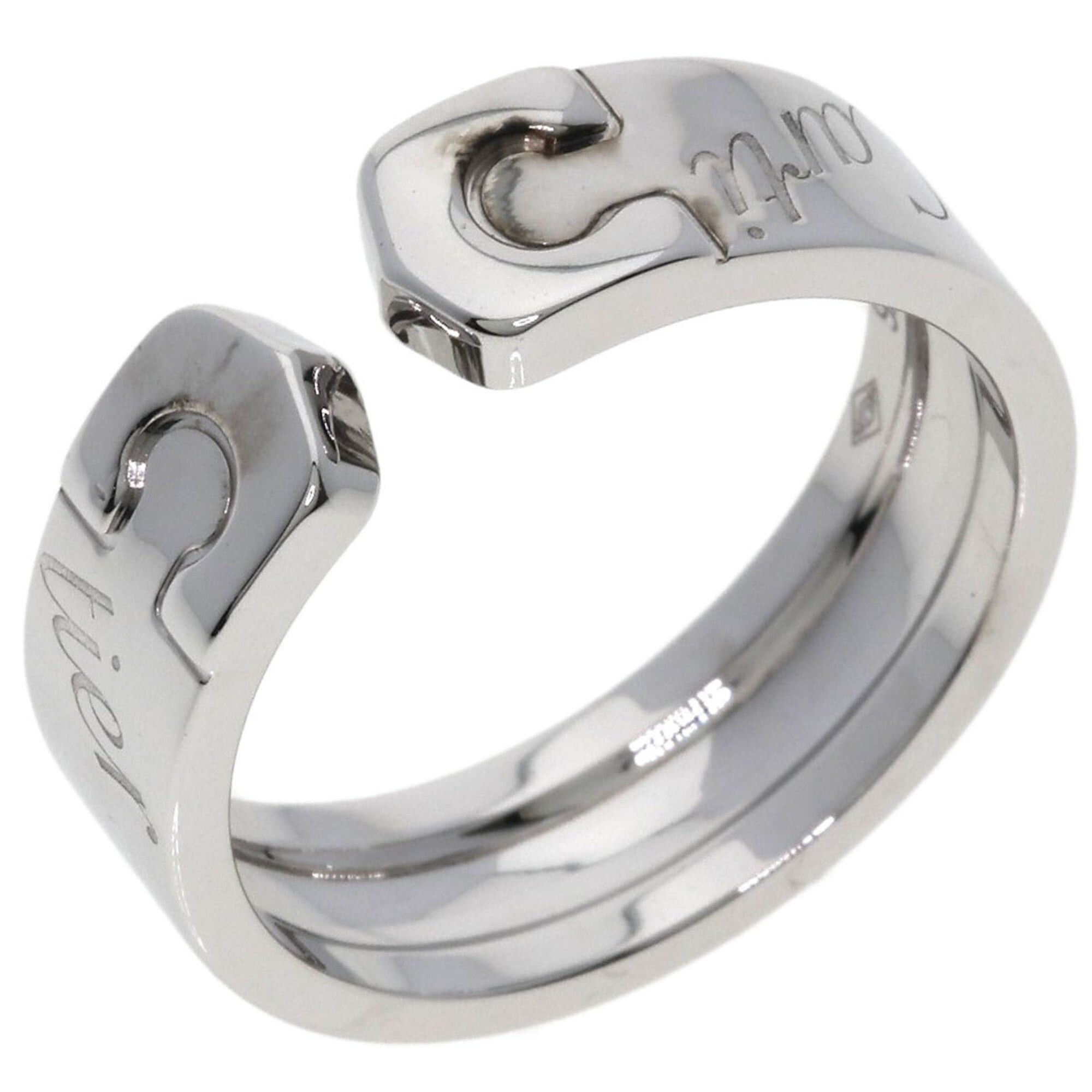 Cartier Cartier C2 Ring, 2007 Christmas Limited Edition, #54, 18K White Gold, Women's CARTIER Size ONE SIZE - 2 Thumbnail
