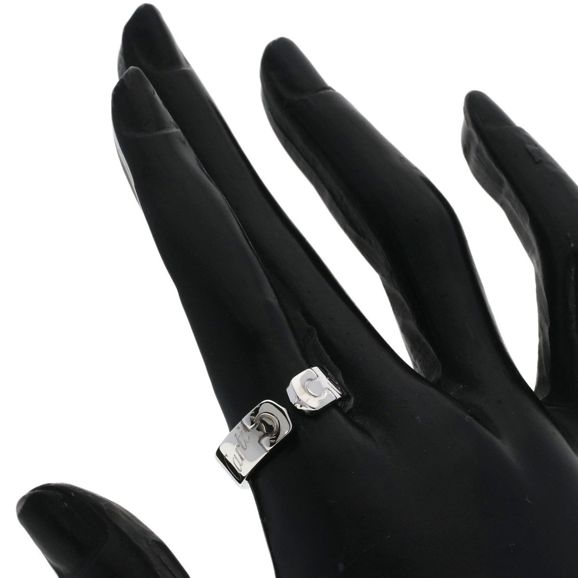 Cartier Cartier C2 Ring, 2007 Christmas Limited Edition, #54, 18K White Gold, Women's CARTIER Size ONE SIZE - 6 Thumbnail