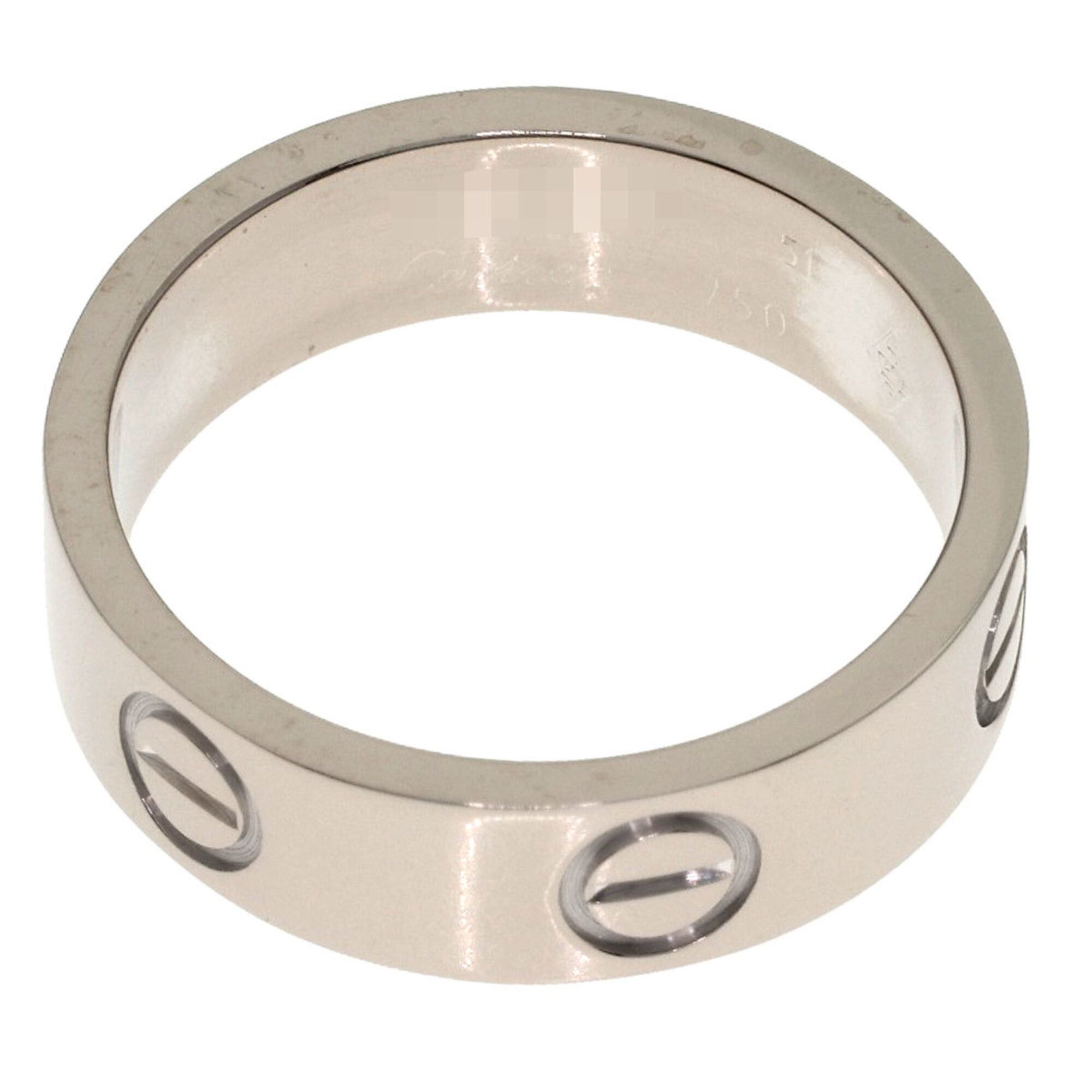 Cartier Cartier Love Ring #51, 18K White Gold, Women's Ring, CARTIER Size ONE SIZE - 4 Thumbnail