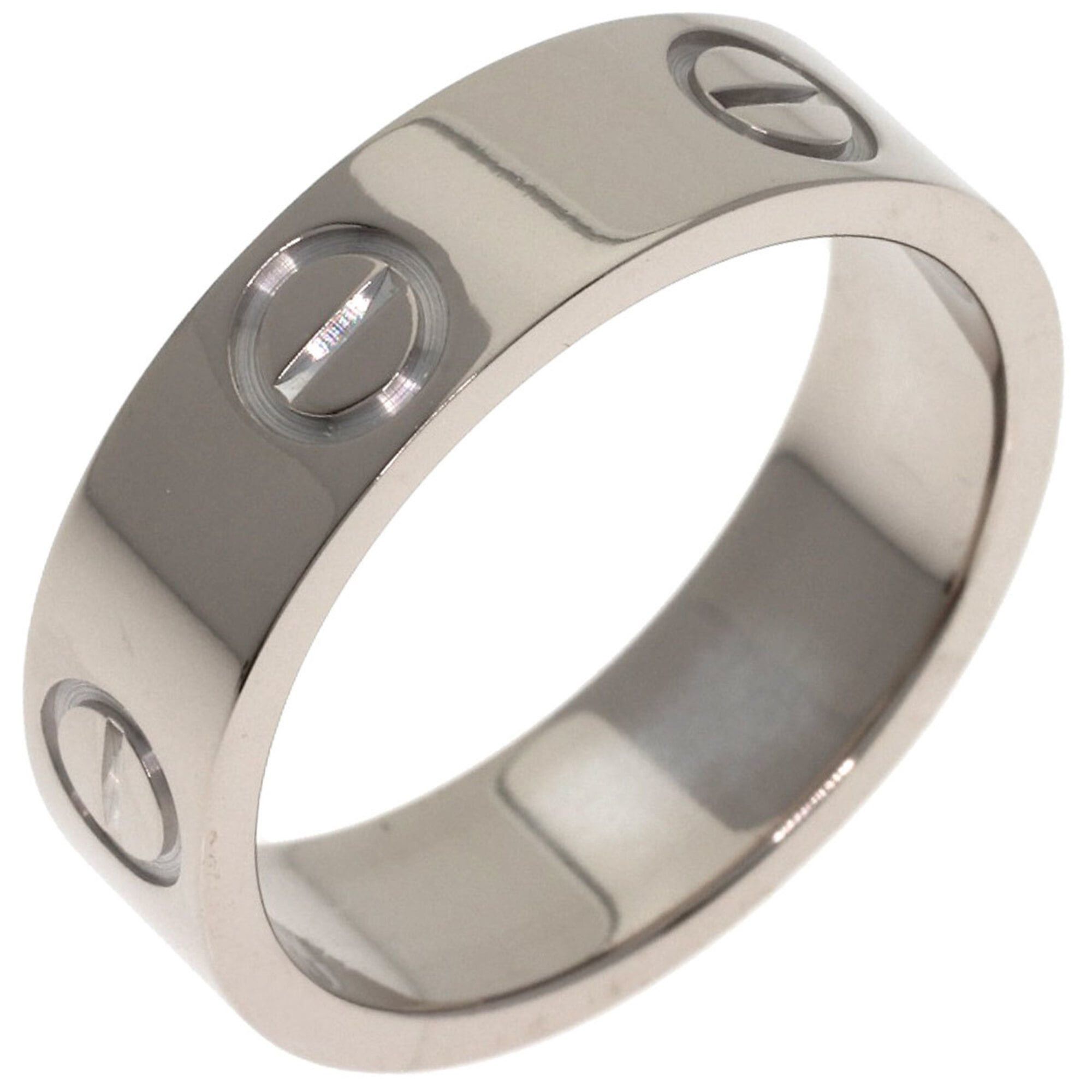 Cartier Cartier Love Ring #51, 18K White Gold, Women's Ring, CARTIER Size ONE SIZE - 2 Thumbnail