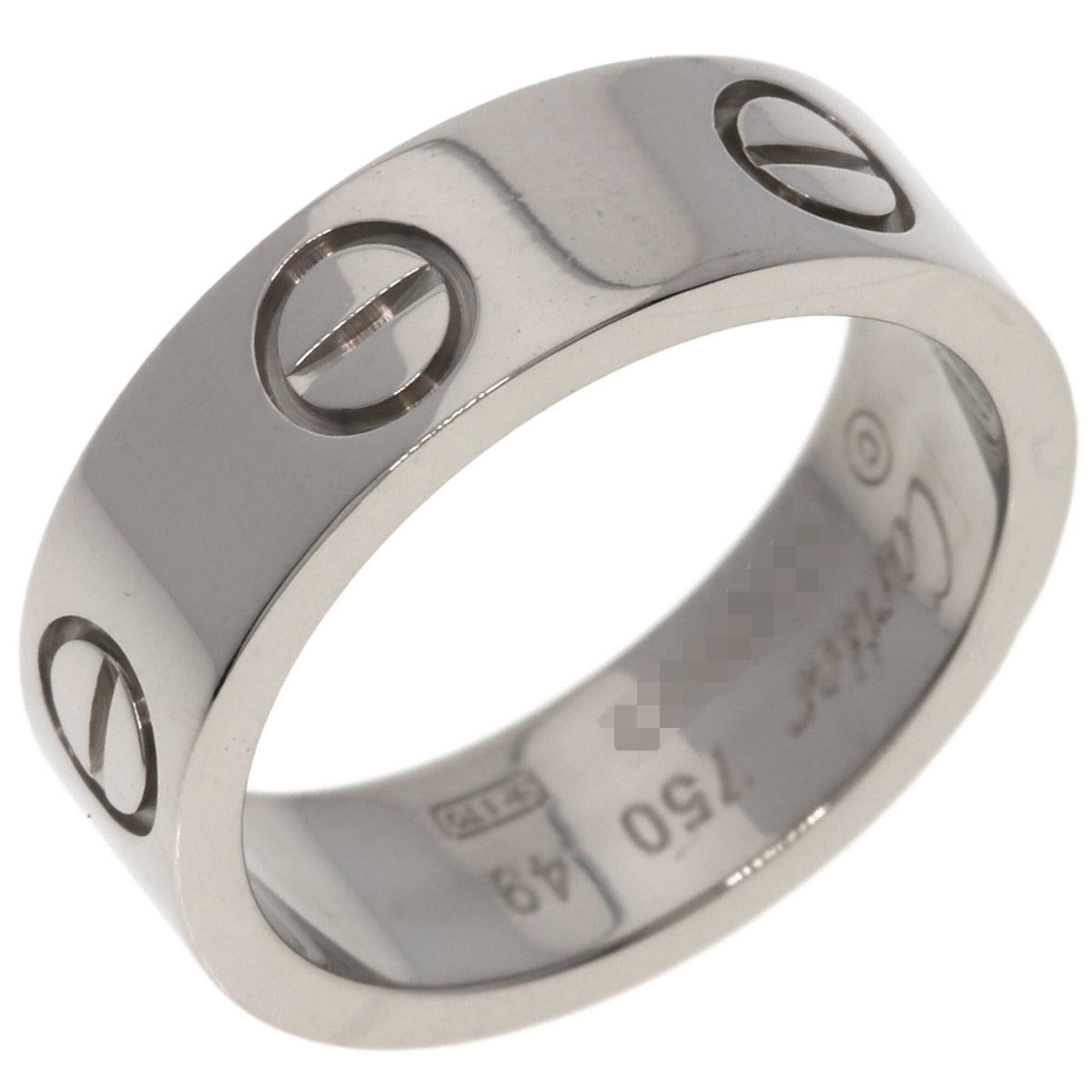 Cartier Cartier Love Ring #49, 18K White Gold, Women's Ring, CARTIER Size ONE SIZE - 2 Thumbnail