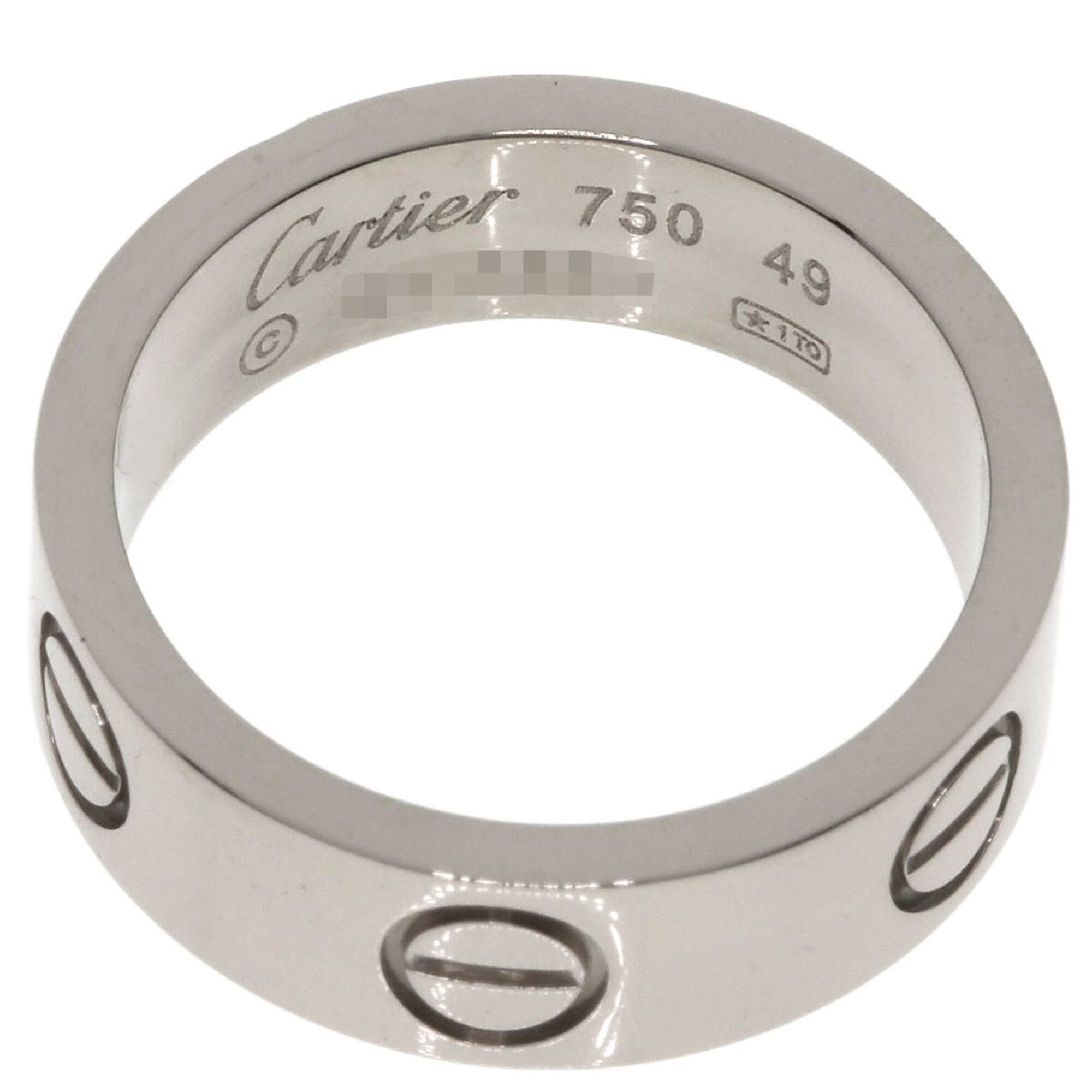 Cartier Cartier Love Ring #49, 18K White Gold, Women's Ring, CARTIER Size ONE SIZE - 4 Thumbnail