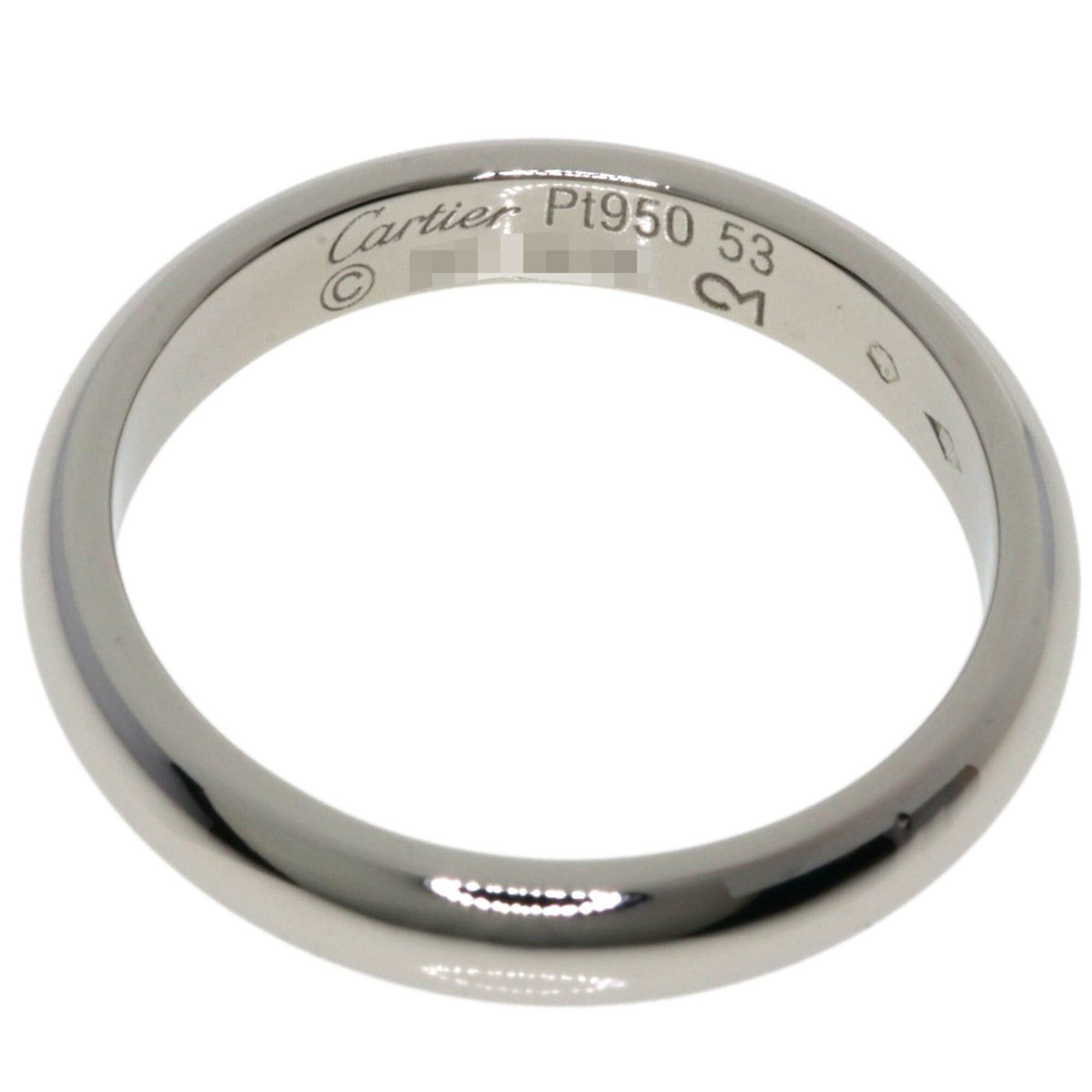 Cartier Cartier Wedding Ring #53, Platinum PT950, Women's, CARTIER Size ONE SIZE - 4 Thumbnail