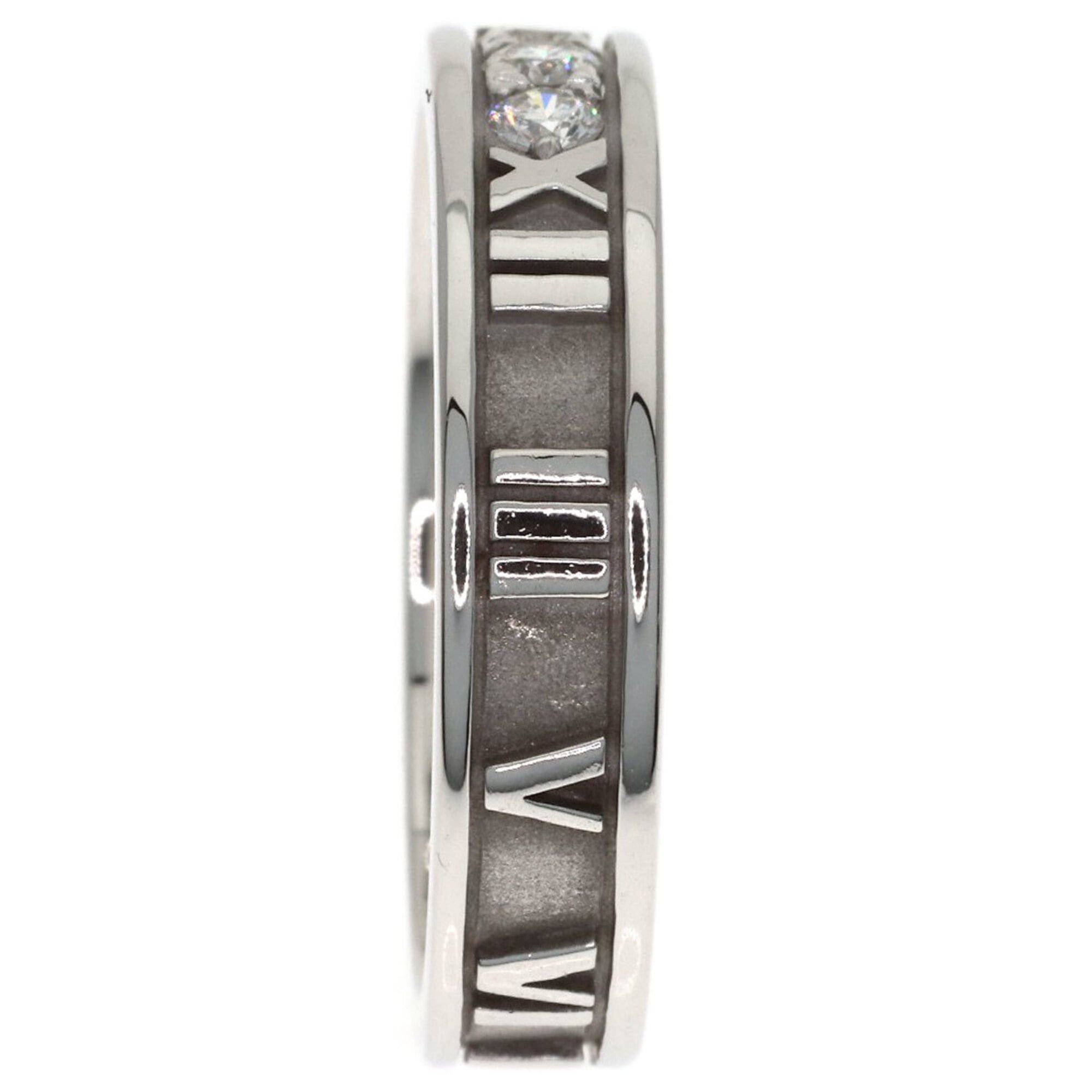 Tiffany & Co. Tiffany & Co. Atlas Narrow Diamond Ring, 18K White Gold, Women's. Size ONE SIZE - 3 Thumbnail
