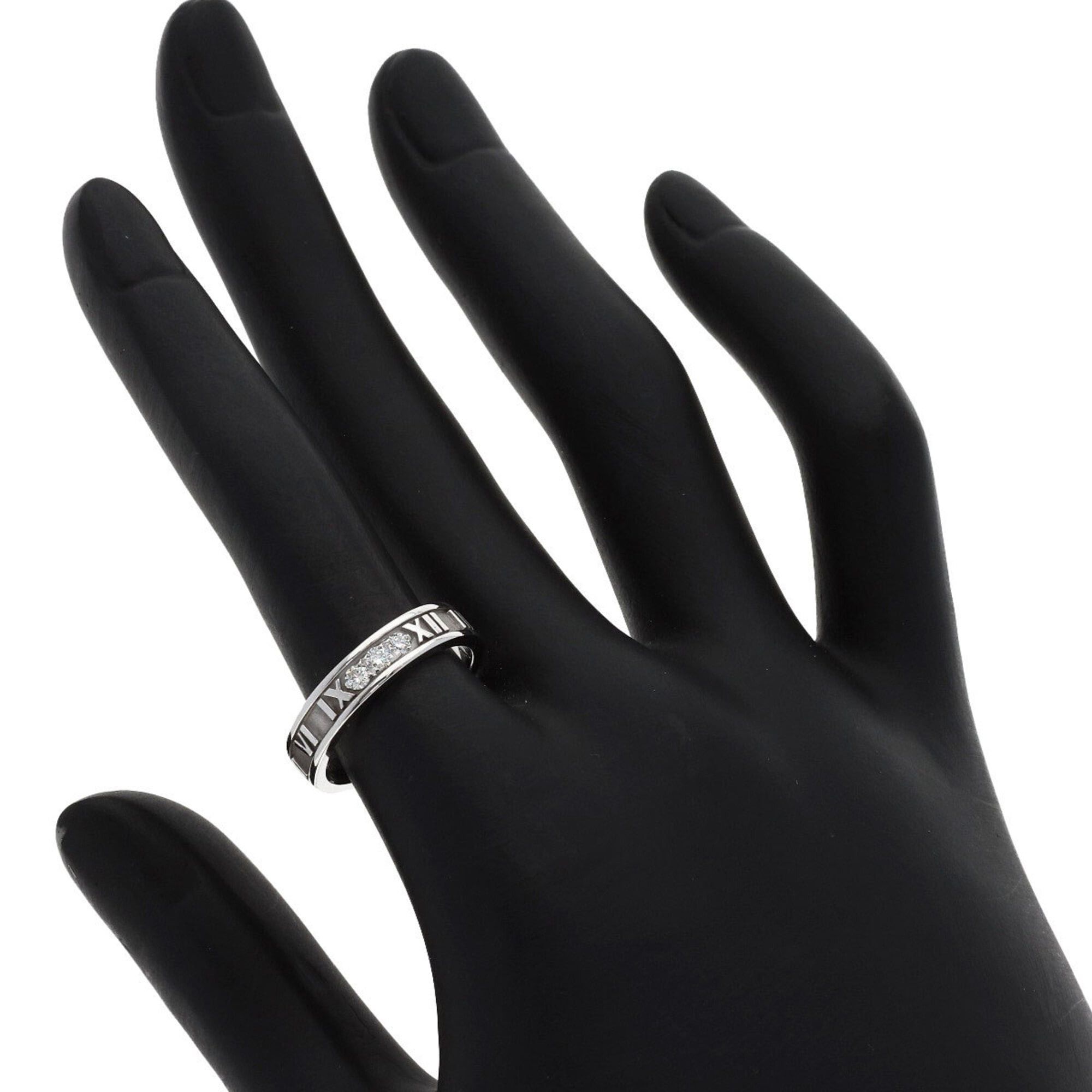 Tiffany & Co. Tiffany & Co. Atlas Narrow Diamond Ring, 18K White Gold, Women's. Size ONE SIZE - 6 Thumbnail