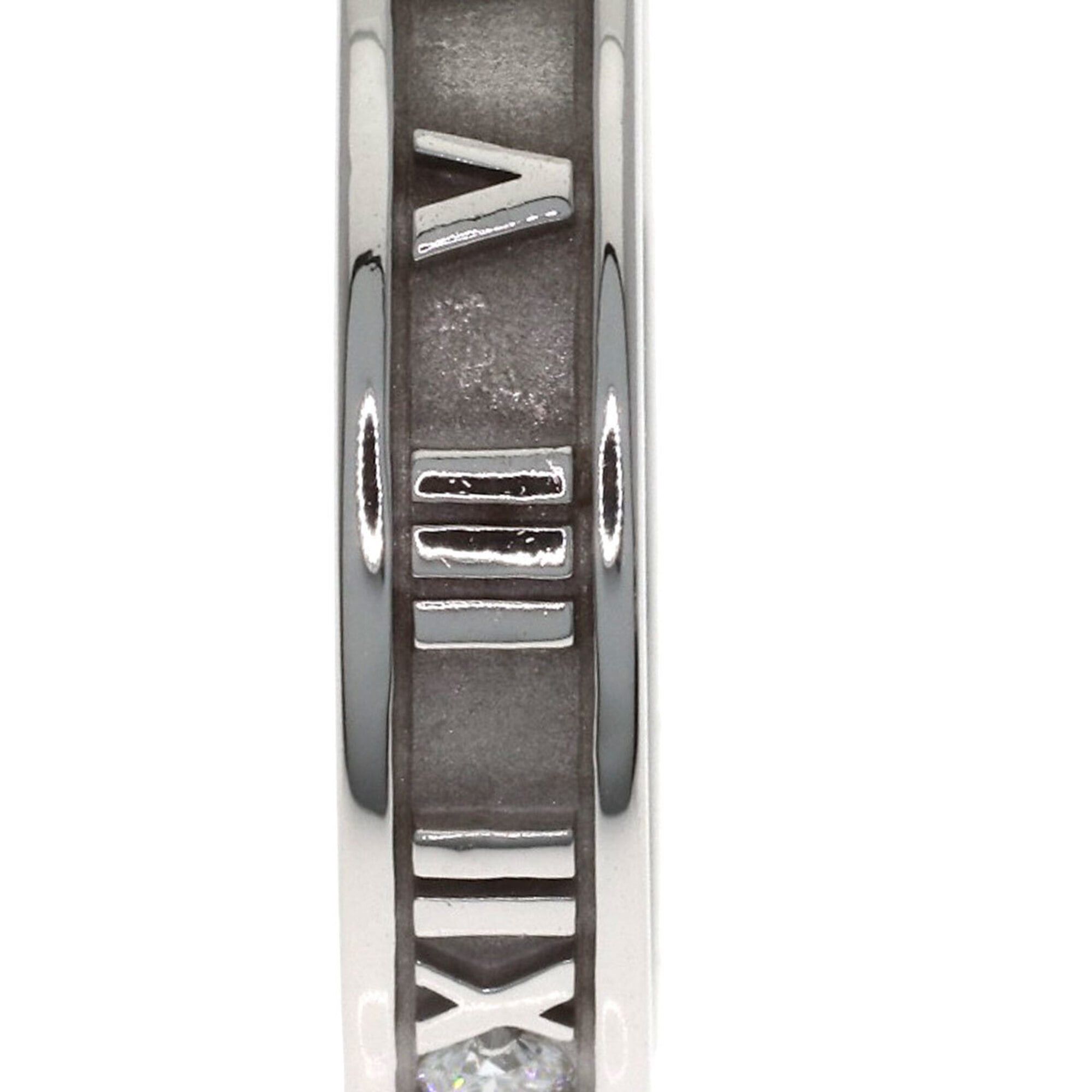 Tiffany & Co. Tiffany & Co. Atlas Narrow Diamond Ring, 18K White Gold, Women's. Size ONE SIZE - 7 Thumbnail