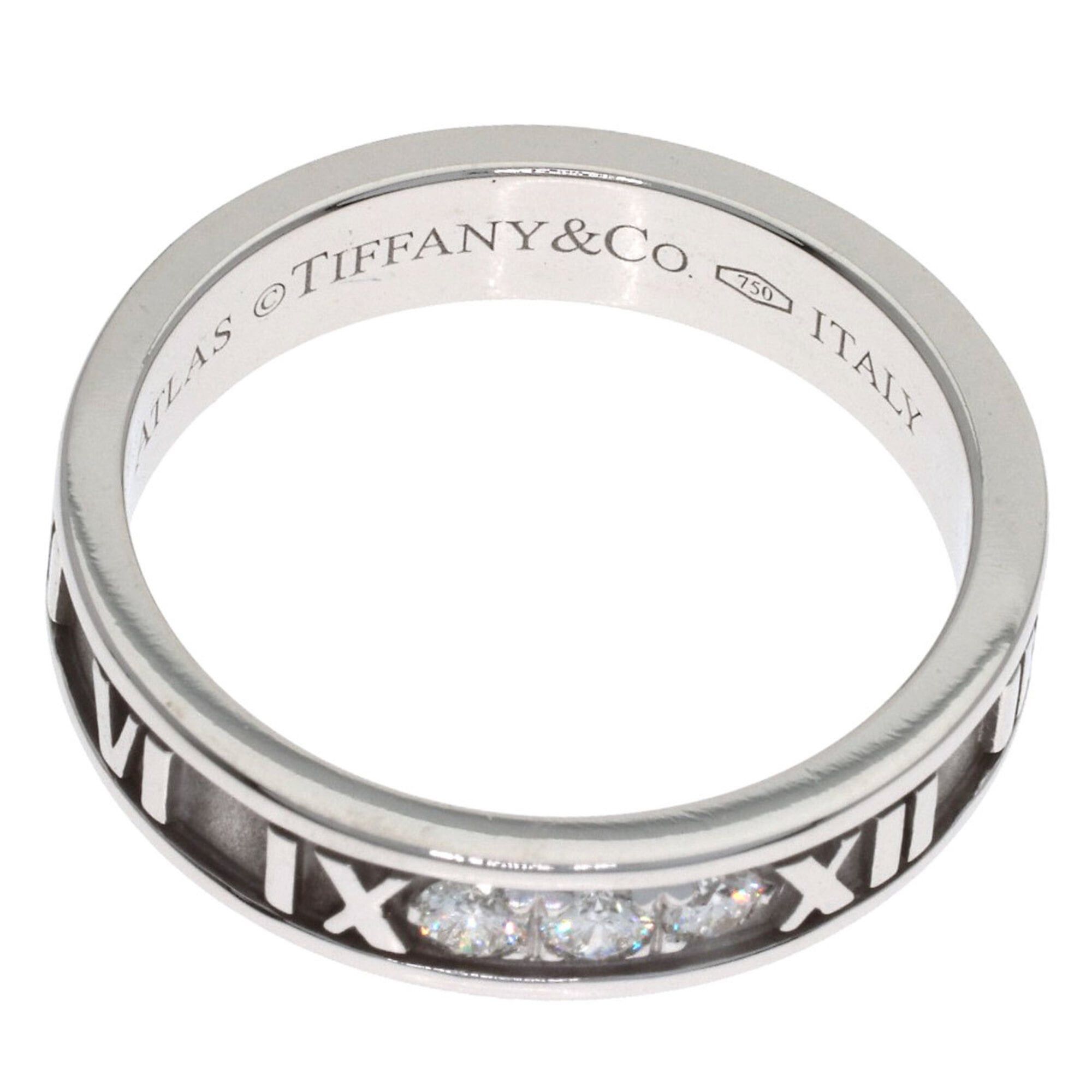 Tiffany & Co. Tiffany & Co. Atlas Narrow Diamond Ring, 18K White Gold, Women's. Size ONE SIZE - 5 Thumbnail