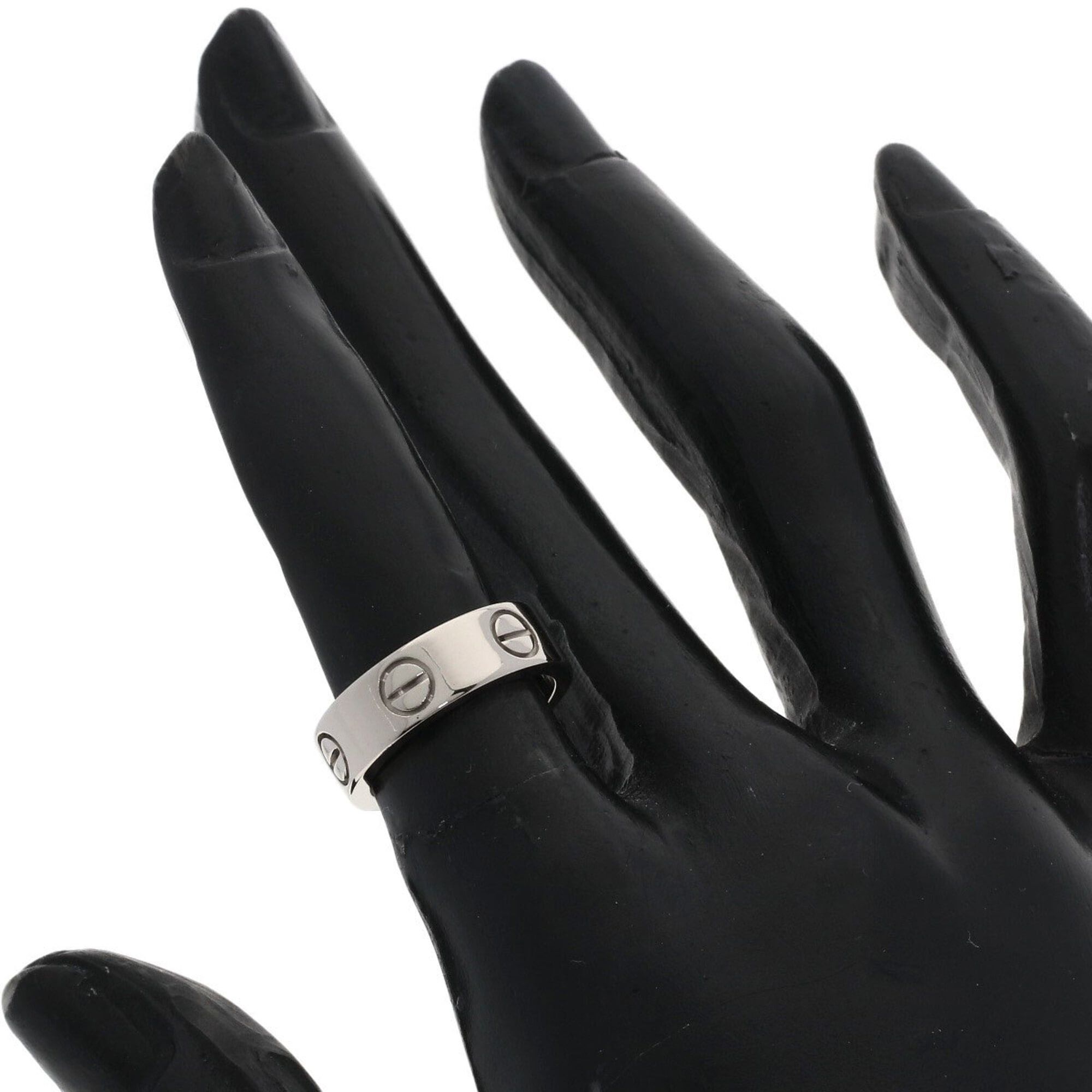 Cartier Cartier Love Ring #48, 18K White Gold, Women's Ring, CARTIER Size ONE SIZE - 6 Thumbnail