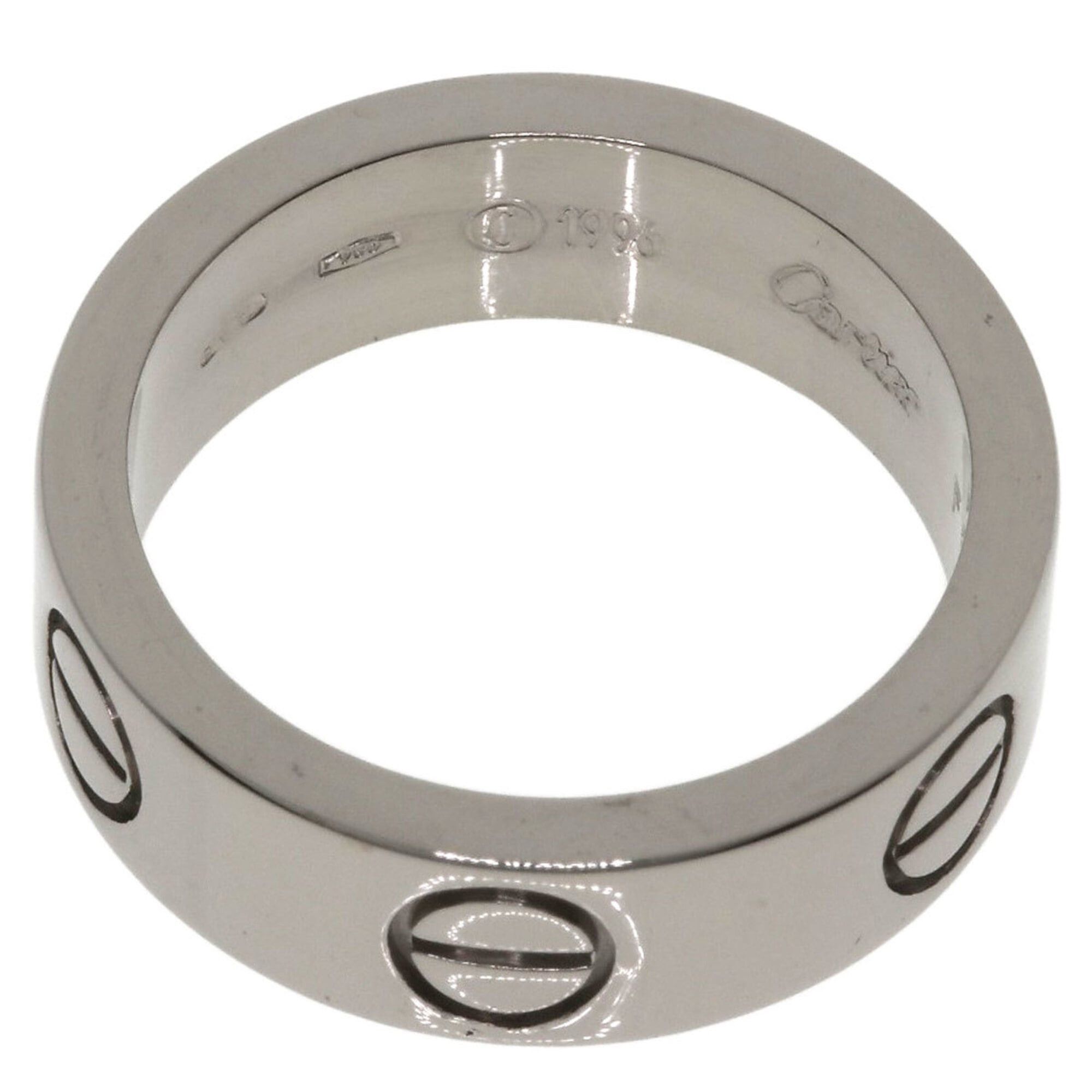 Cartier Cartier Love Ring #48, 18K White Gold, Women's Ring, CARTIER Size ONE SIZE - 4 Thumbnail