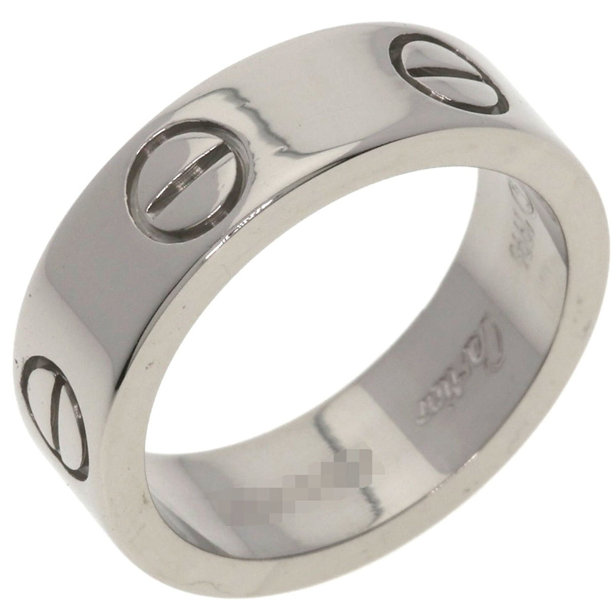 Cartier Cartier Love Ring #48, 18K White Gold, Women's Ring, CARTIER Size ONE SIZE - 2 Thumbnail