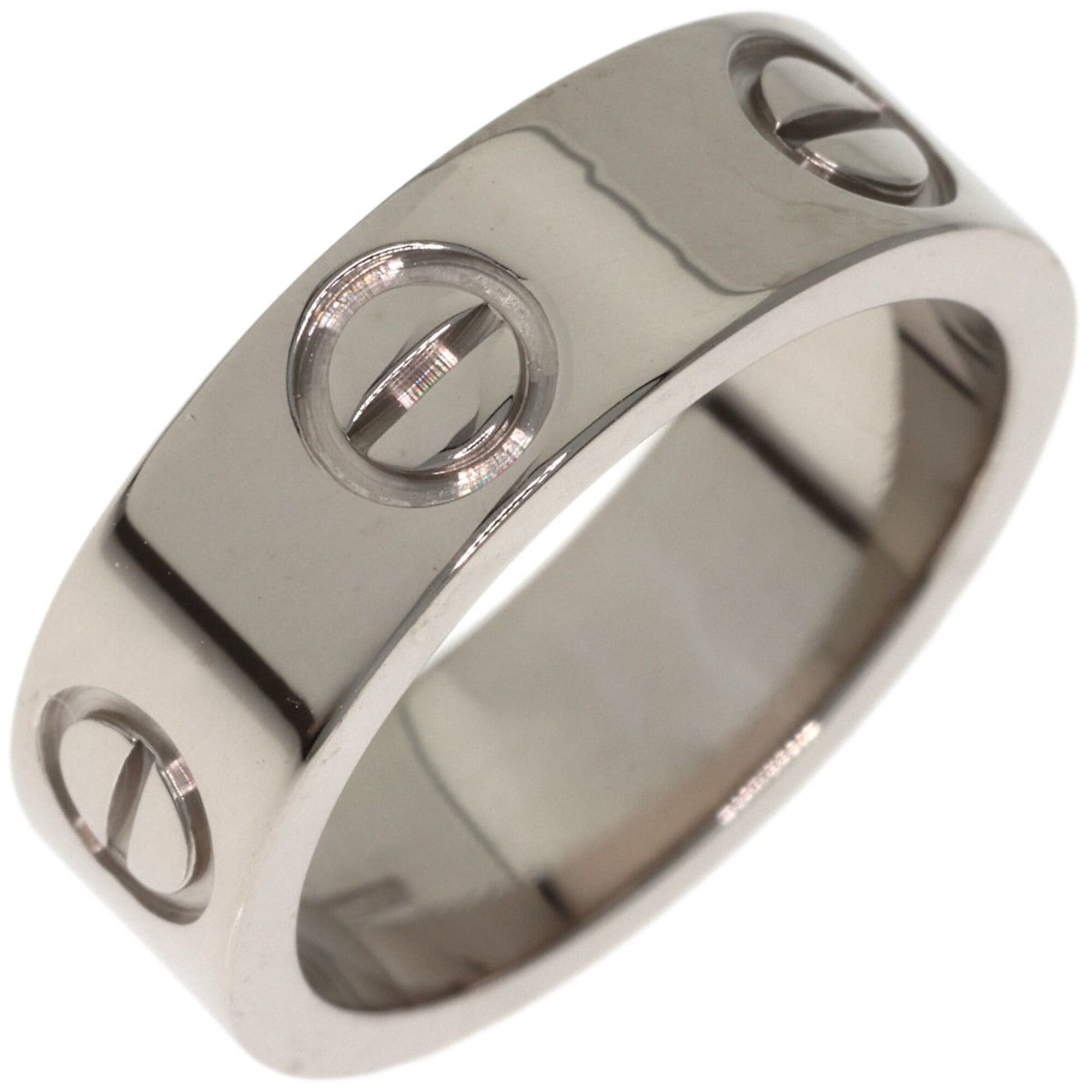 Cartier Cartier Love Ring #47, 18K White Gold, Women's Ring, CARTIER Size ONE SIZE - 2 Thumbnail