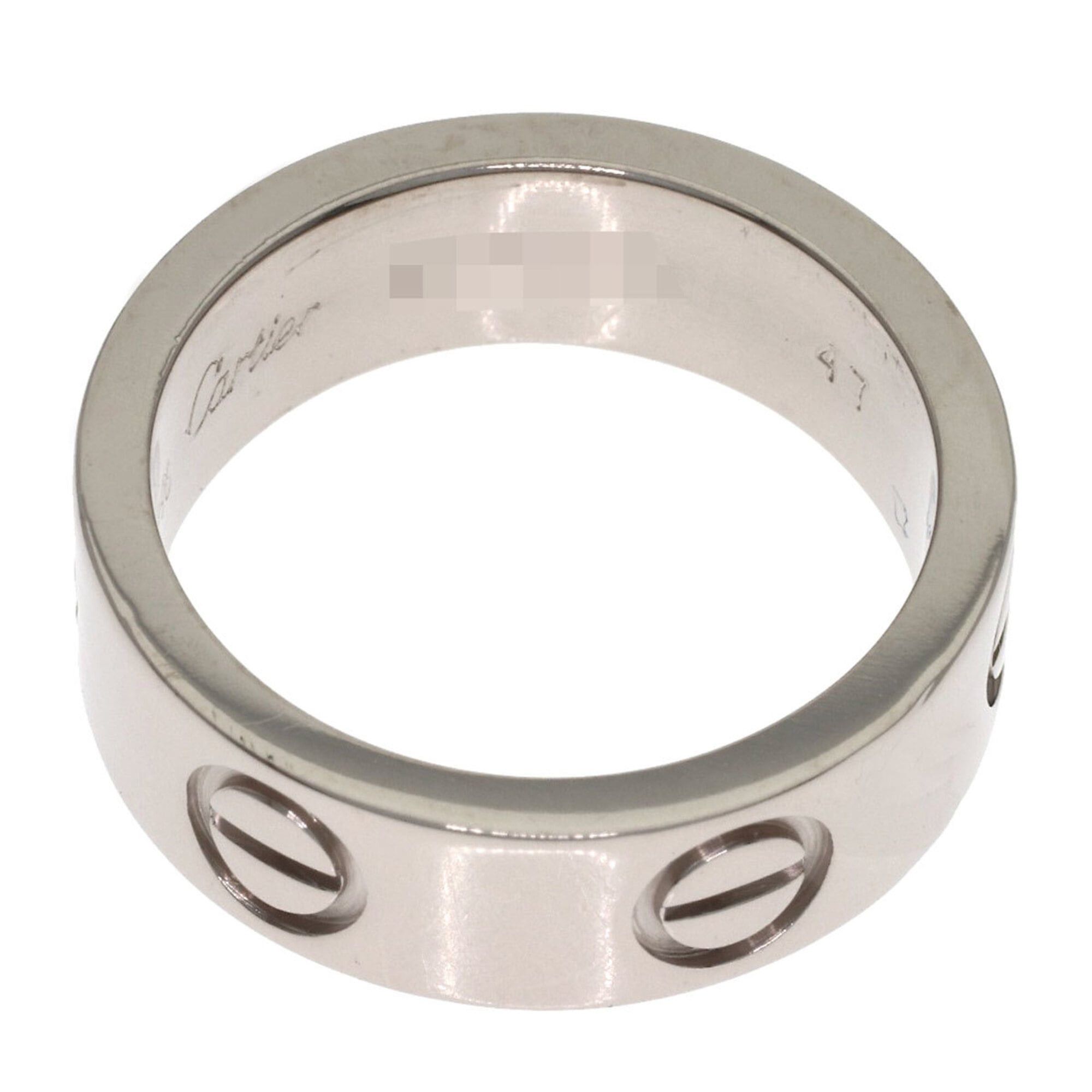 Cartier Cartier Love Ring #47, 18K White Gold, Women's Ring, CARTIER Size ONE SIZE - 4 Thumbnail