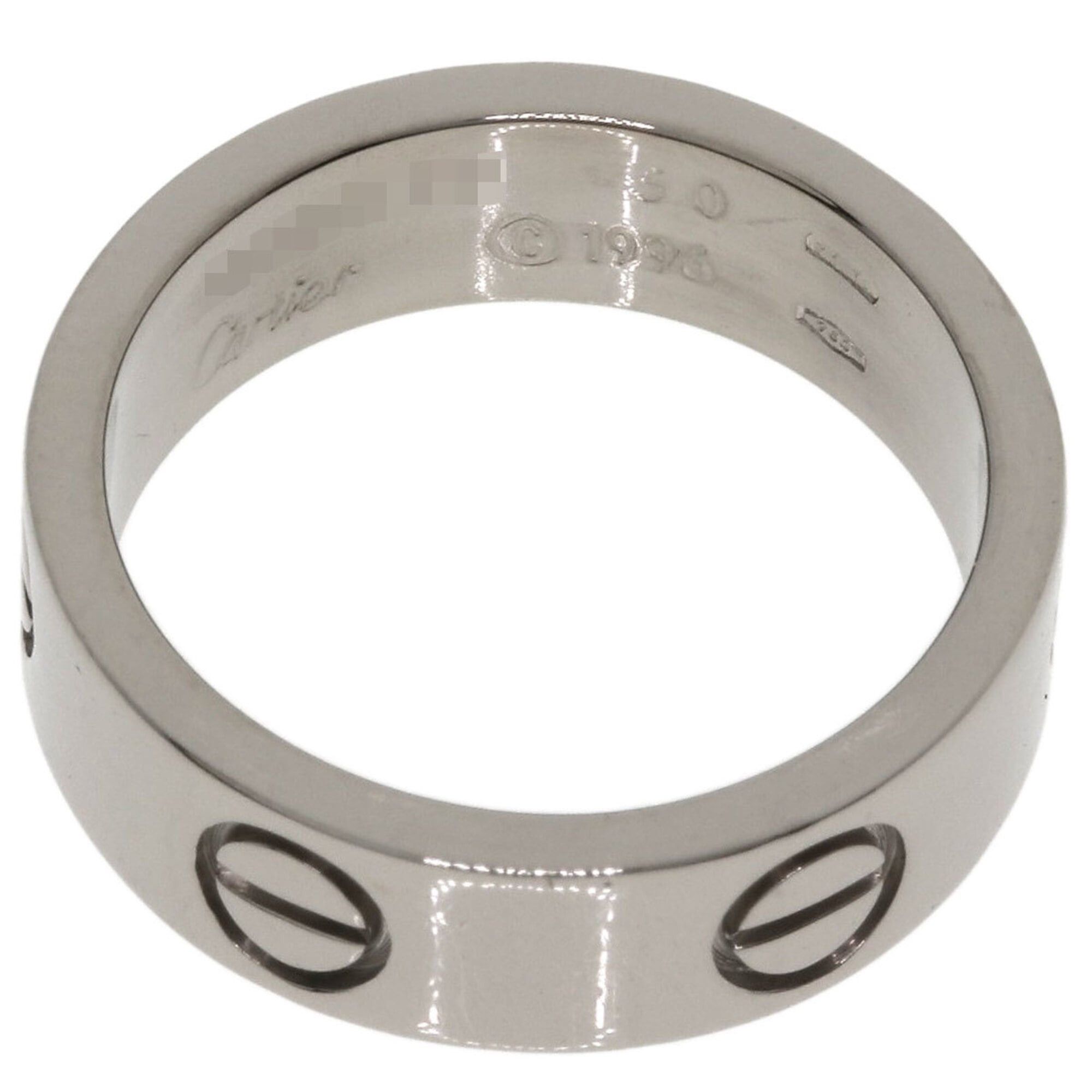 Cartier Cartier Love Ring #50, 18K White Gold, Women's Ring, CARTIER Size ONE SIZE - 4 Thumbnail