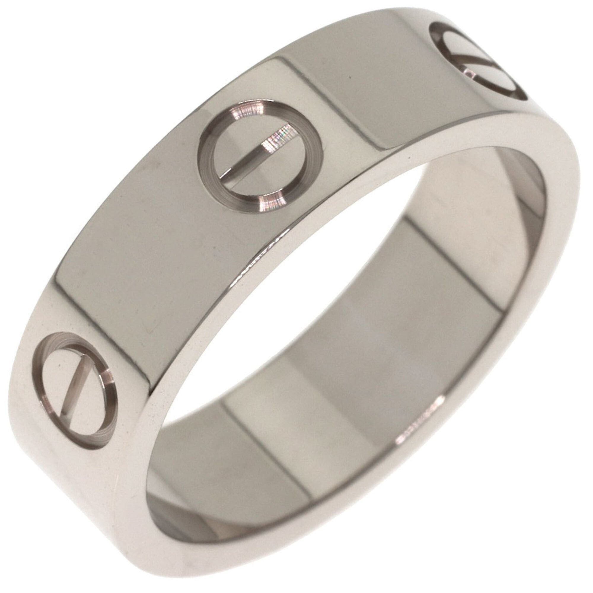 Cartier Cartier Love Ring #53, 18K White Gold, Women's Ring, CARTIER Size ONE SIZE - 2 Thumbnail