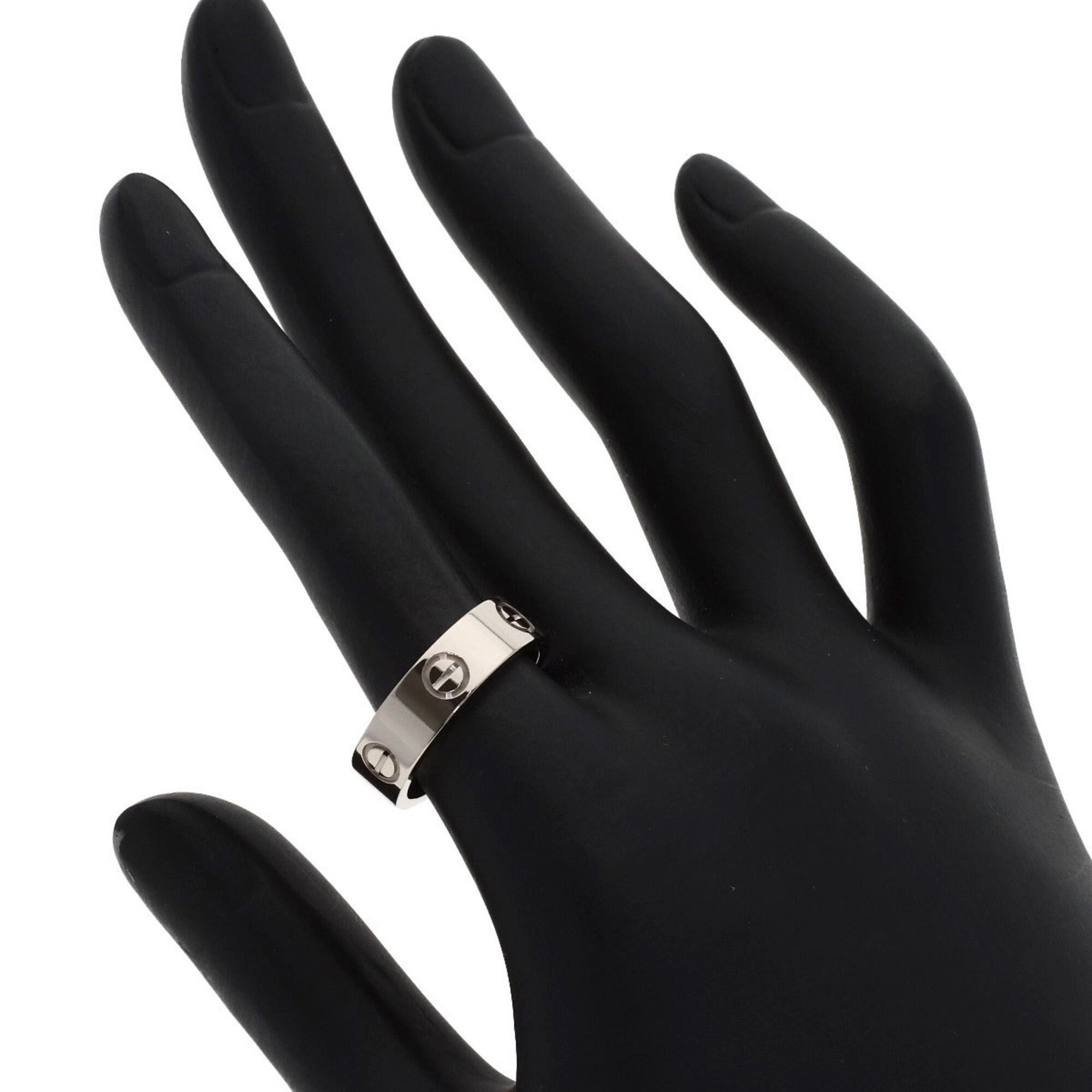 Cartier Cartier Love Ring #53, 18K White Gold, Women's Ring, CARTIER Size ONE SIZE - 5 Thumbnail