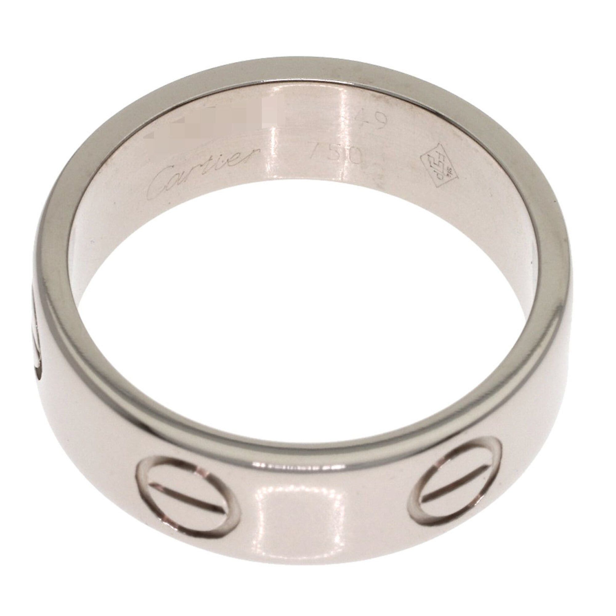 Cartier Cartier Love Ring #49, 18K White Gold, Women's Ring, CARTIER Size ONE SIZE - 4 Thumbnail