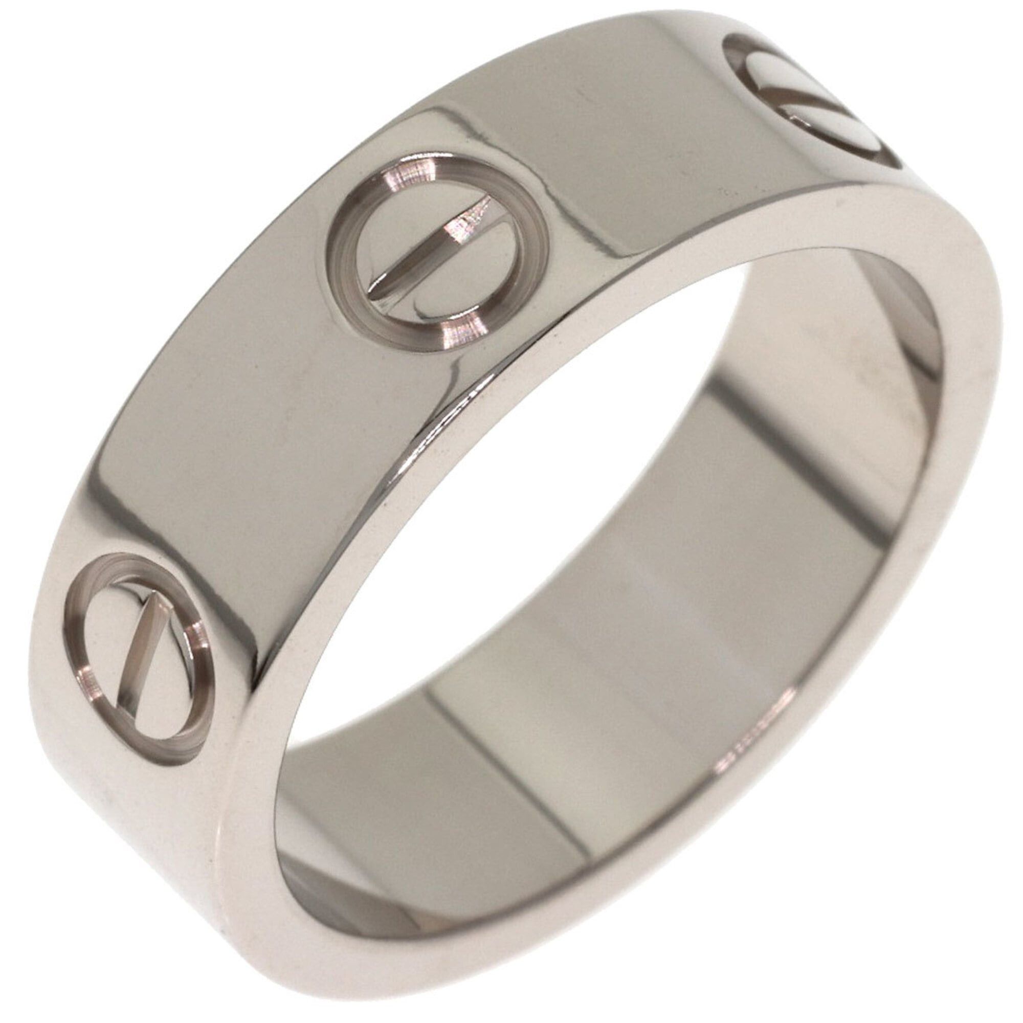 Cartier Cartier Love Ring #49, 18K White Gold, Women's Ring, CARTIER Size ONE SIZE - 2 Thumbnail