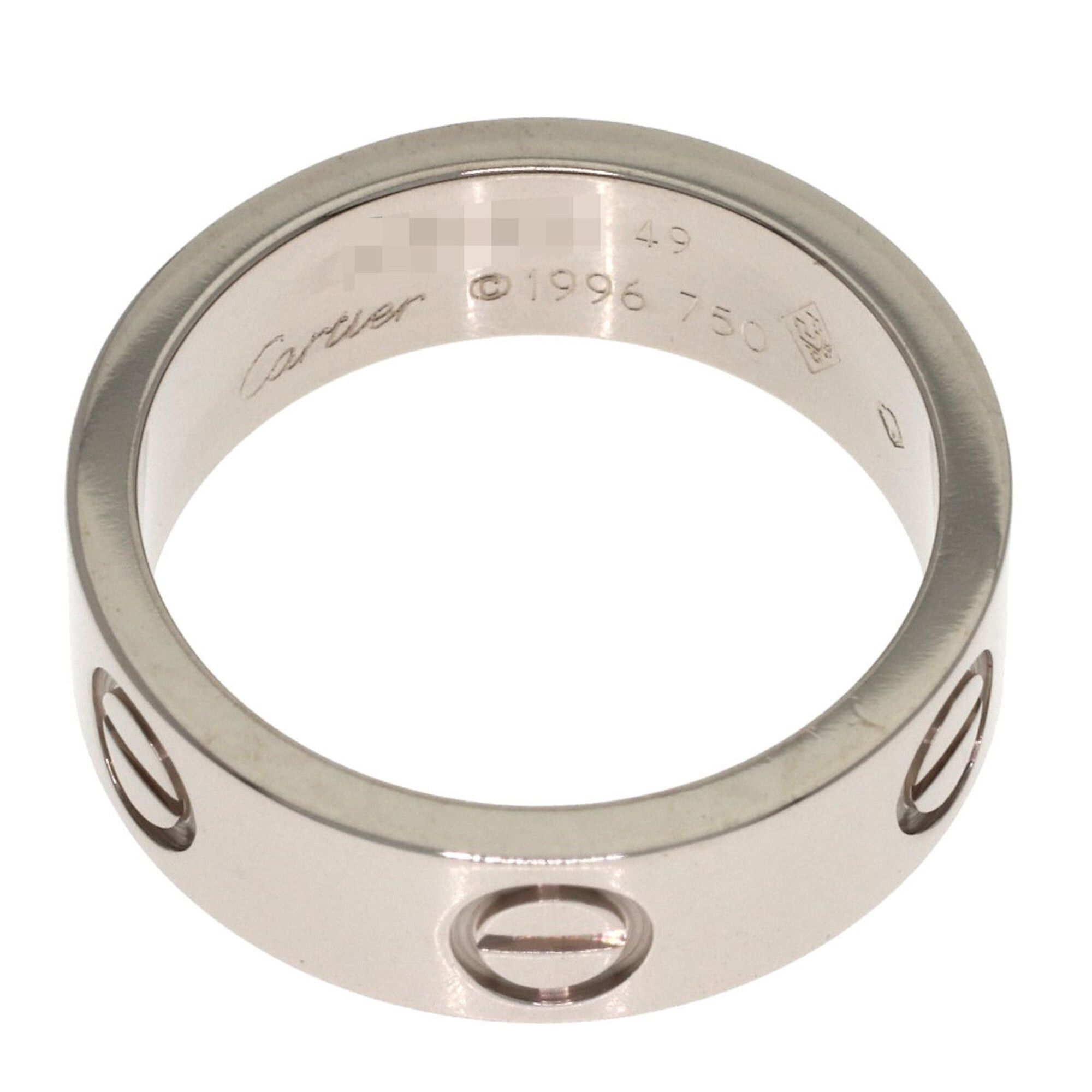 Cartier Cartier Love Ring #49, 18K White Gold, Women's Ring, CARTIER Size ONE SIZE - 4 Thumbnail