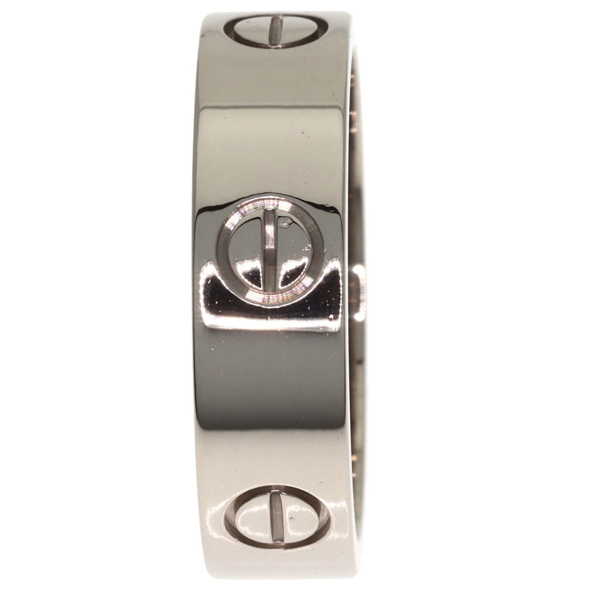 Cartier Cartier Love Ring #61, 18K White Gold, Women's Ring, CARTIER Size ONE SIZE - 3 Thumbnail