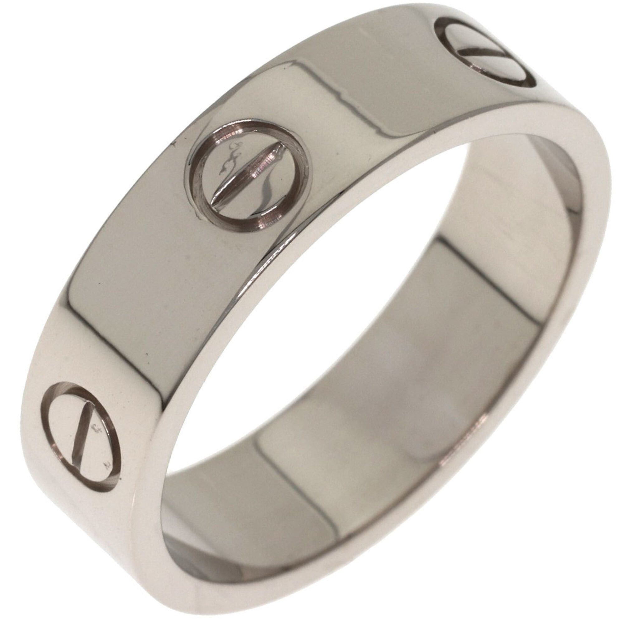 Cartier Cartier Love Ring #61, 18K White Gold, Women's Ring, CARTIER Size ONE SIZE - 2 Thumbnail