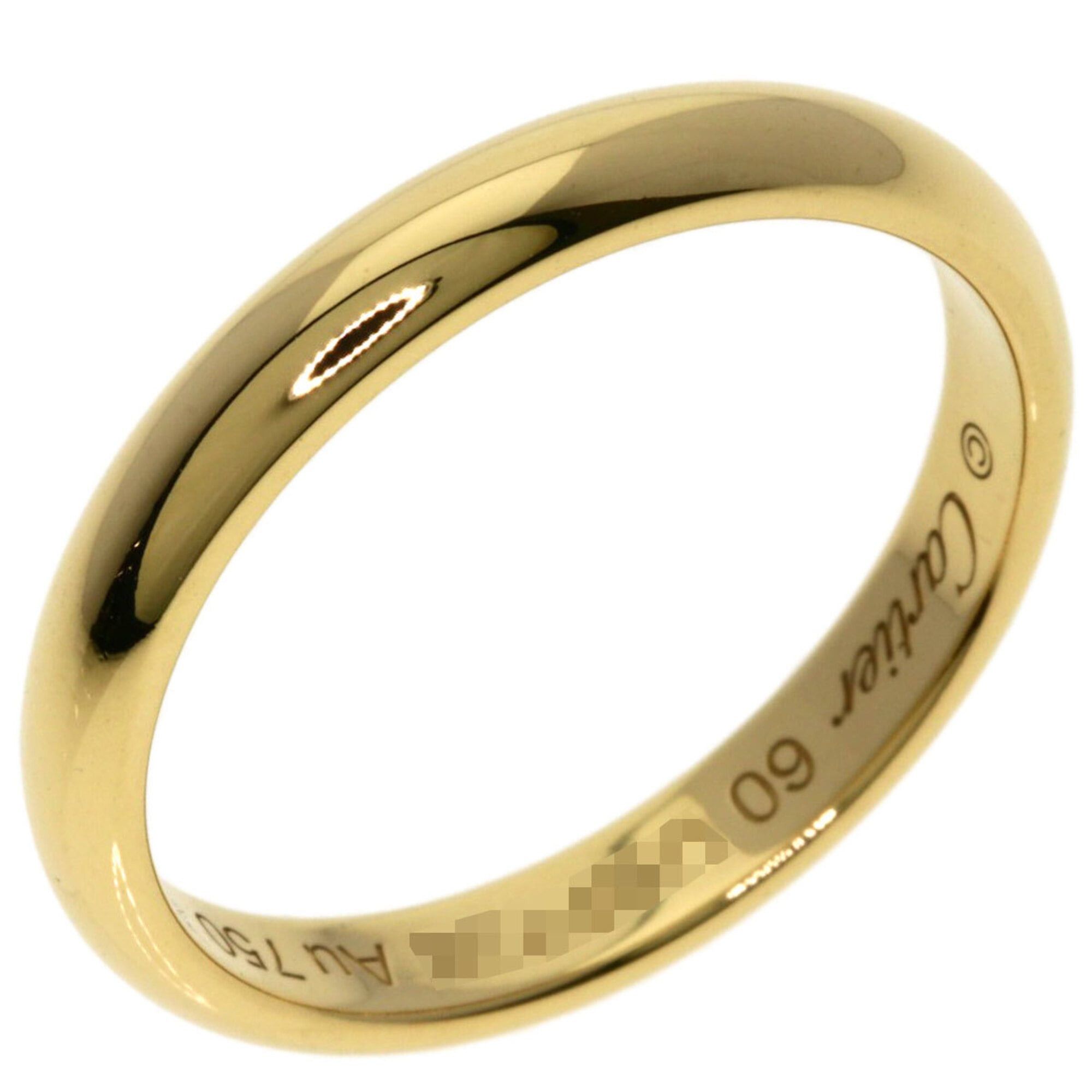Cartier Cartier Wedding Band #60 Ring, 18K Yellow Gold, Women's. Size ONE SIZE - 2 Thumbnail