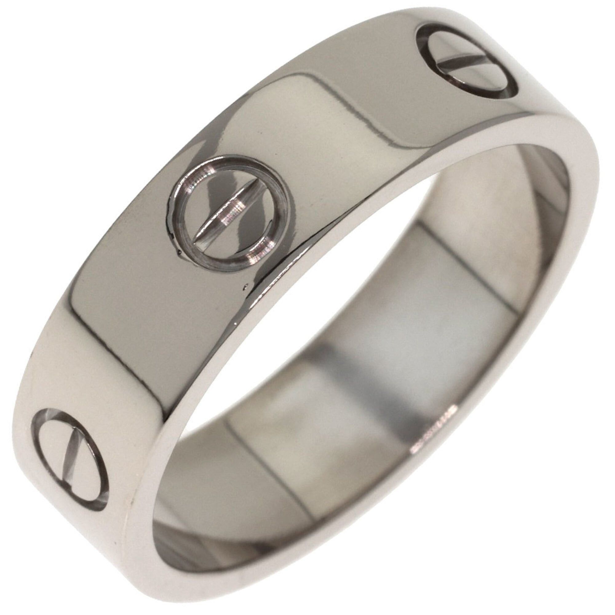 Cartier Cartier Love Ring #61, 18K White Gold, Women's Ring, CARTIER Size ONE SIZE - 2 Thumbnail